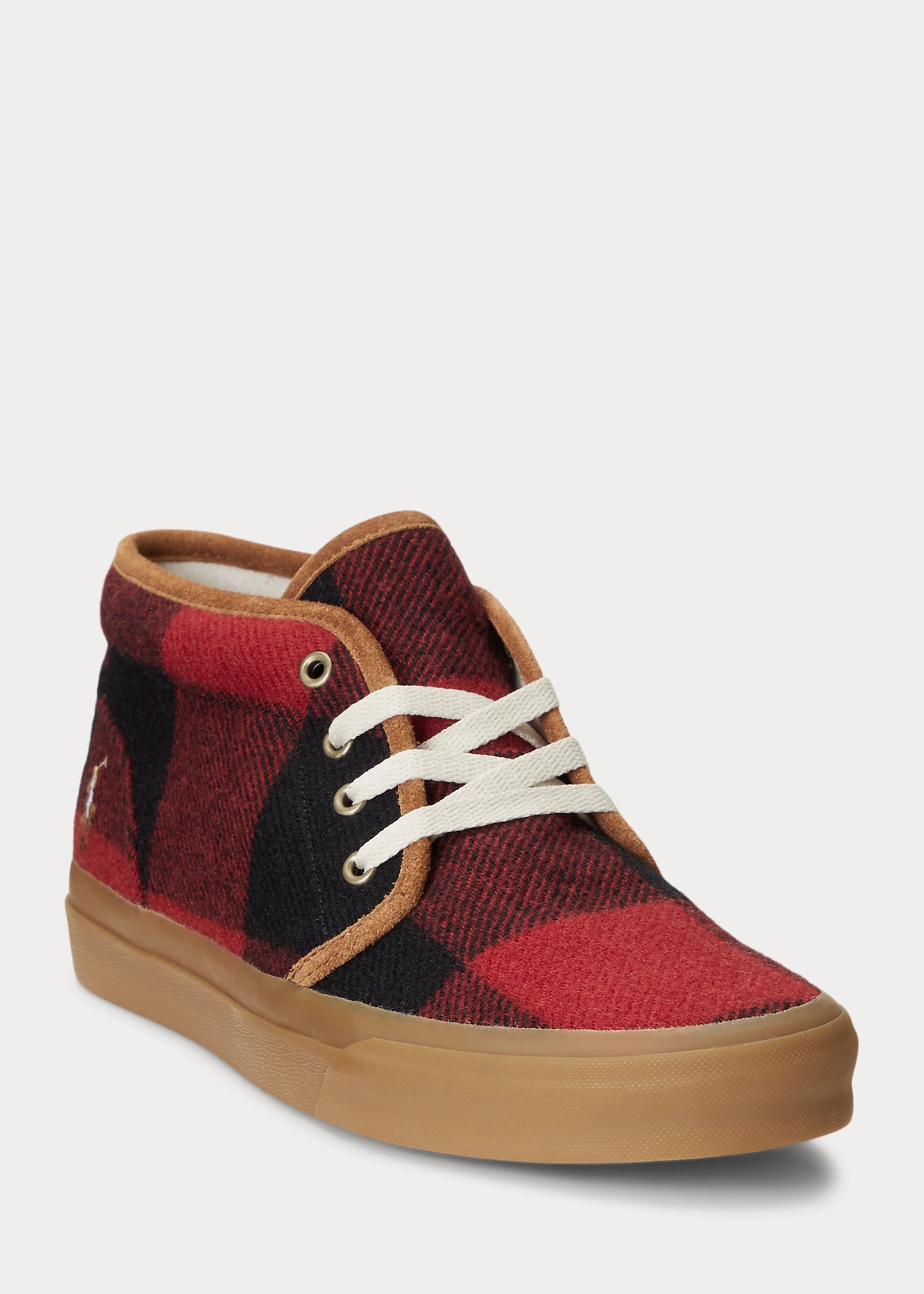 Keaton Buffalo Check Wool Chukka