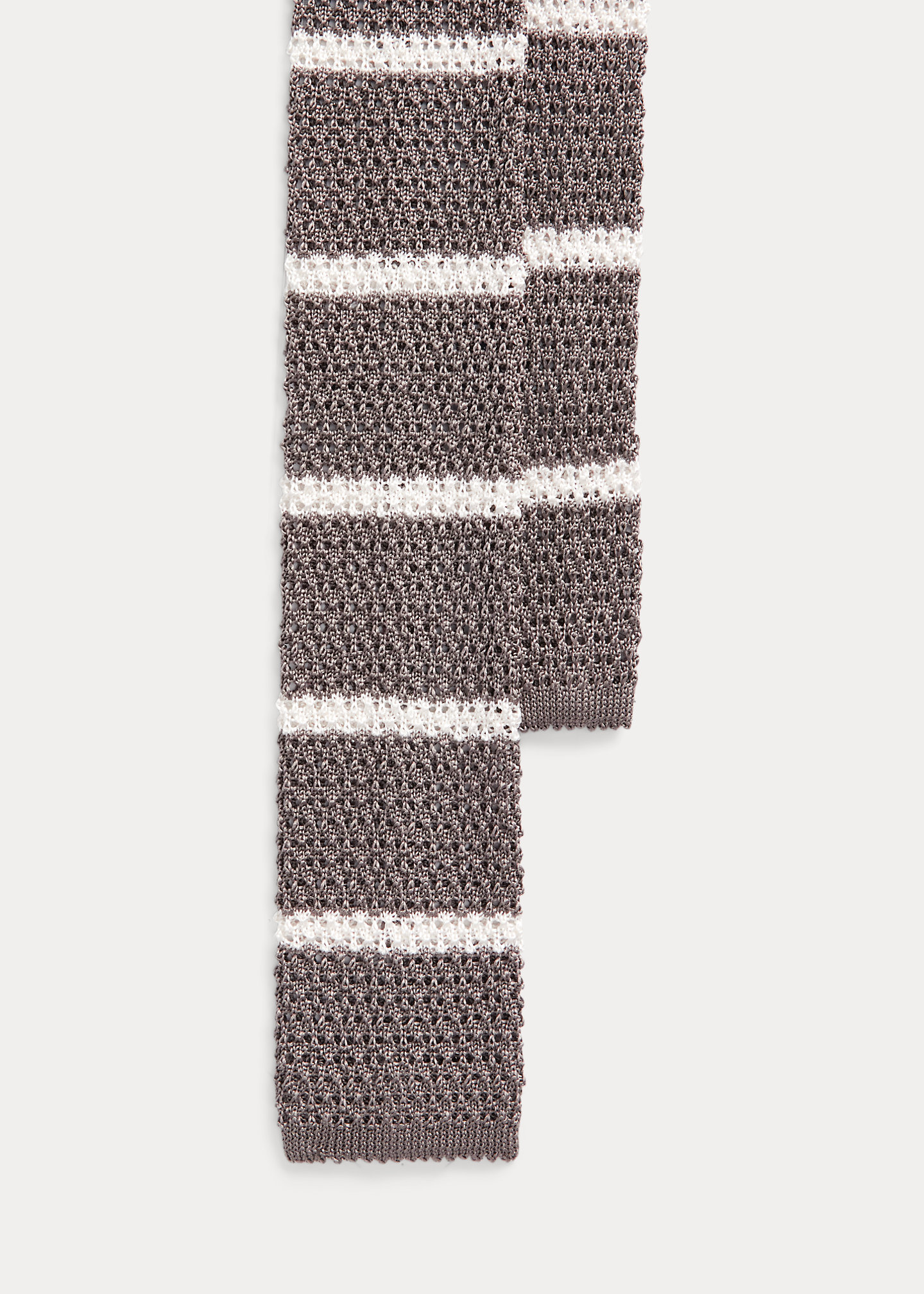 Striped Knit Wool Tie