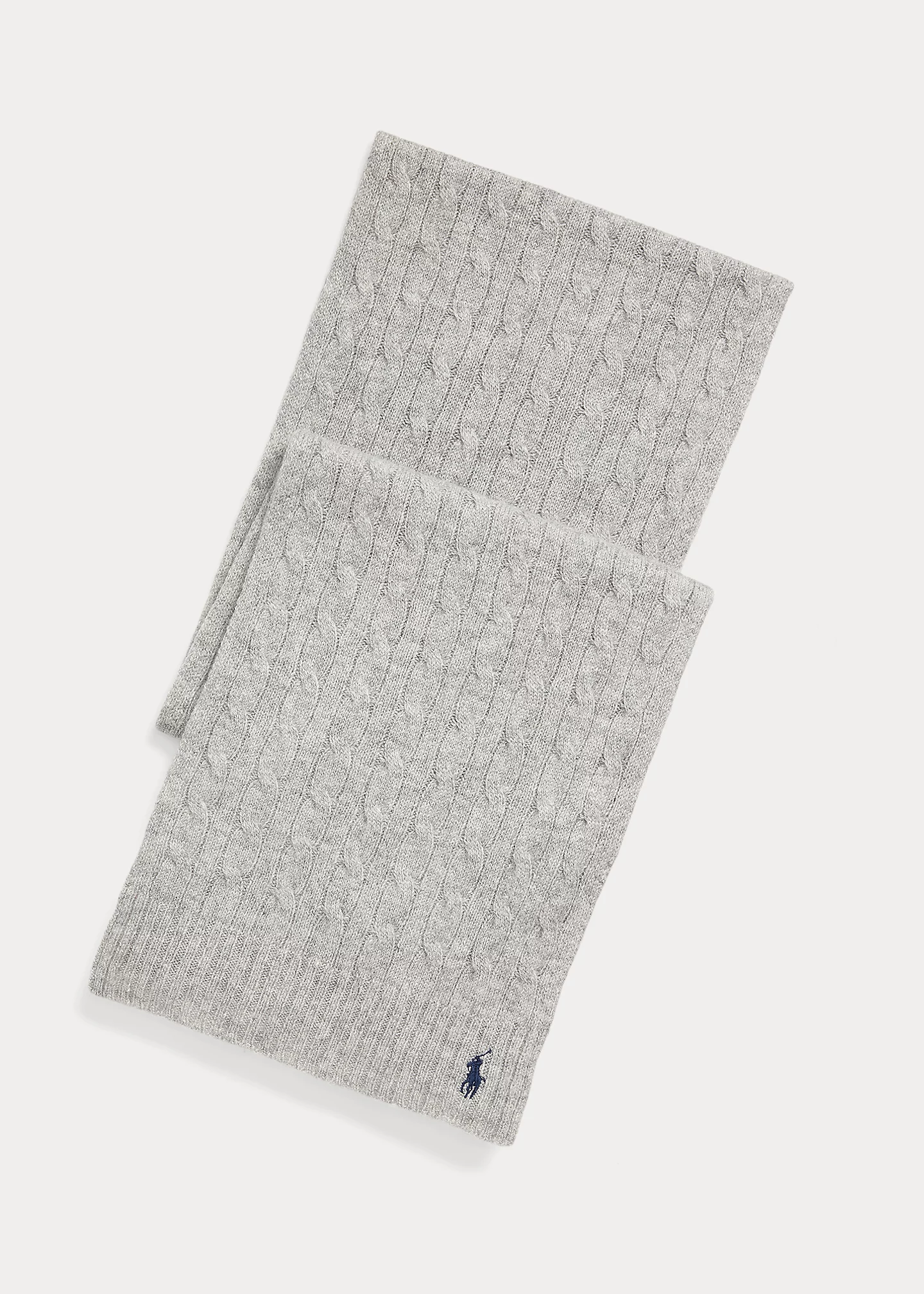 Cable-Knit Wool-Cashmere Scarf