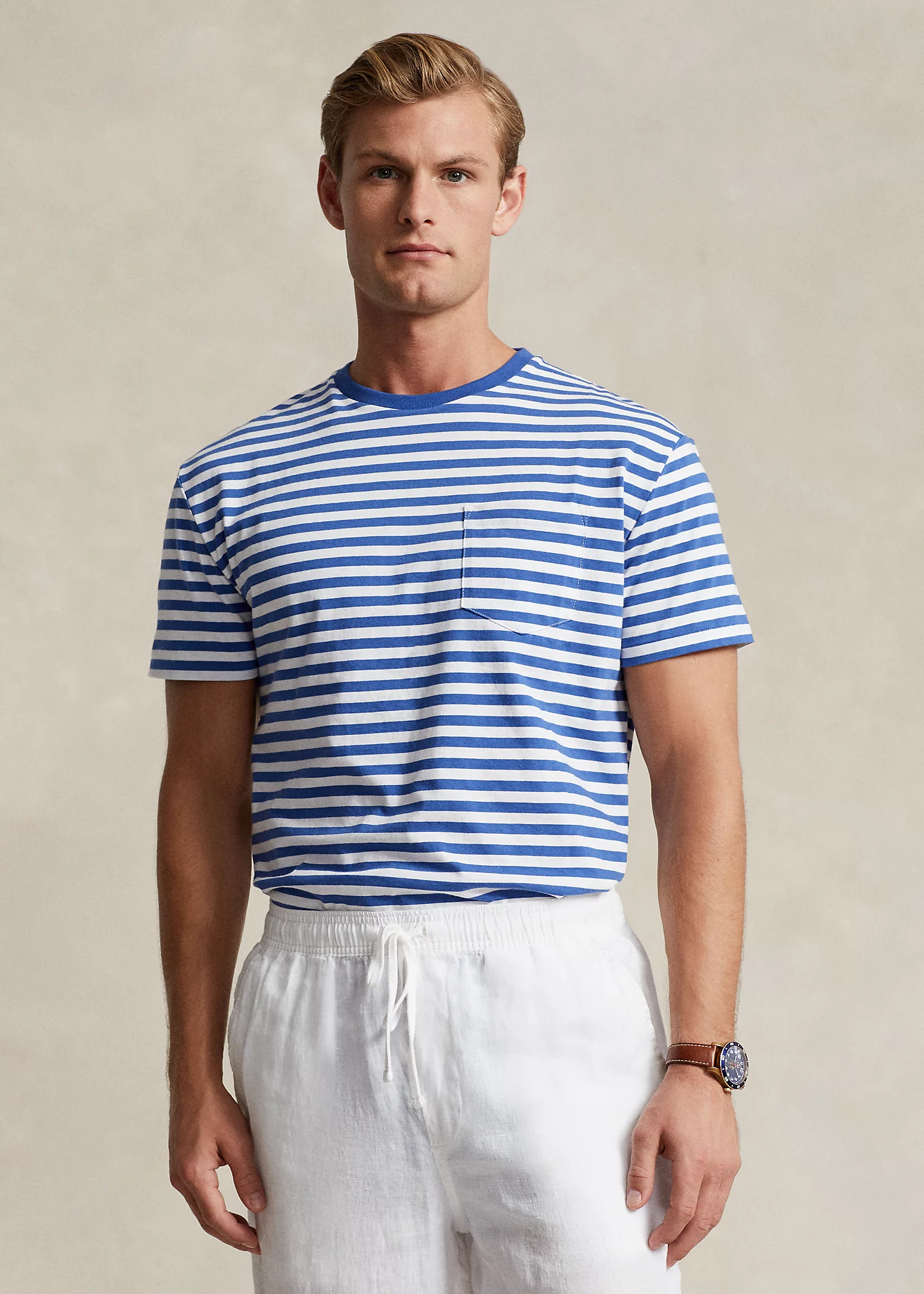 Classic Fit Striped Jersey T-Shirt