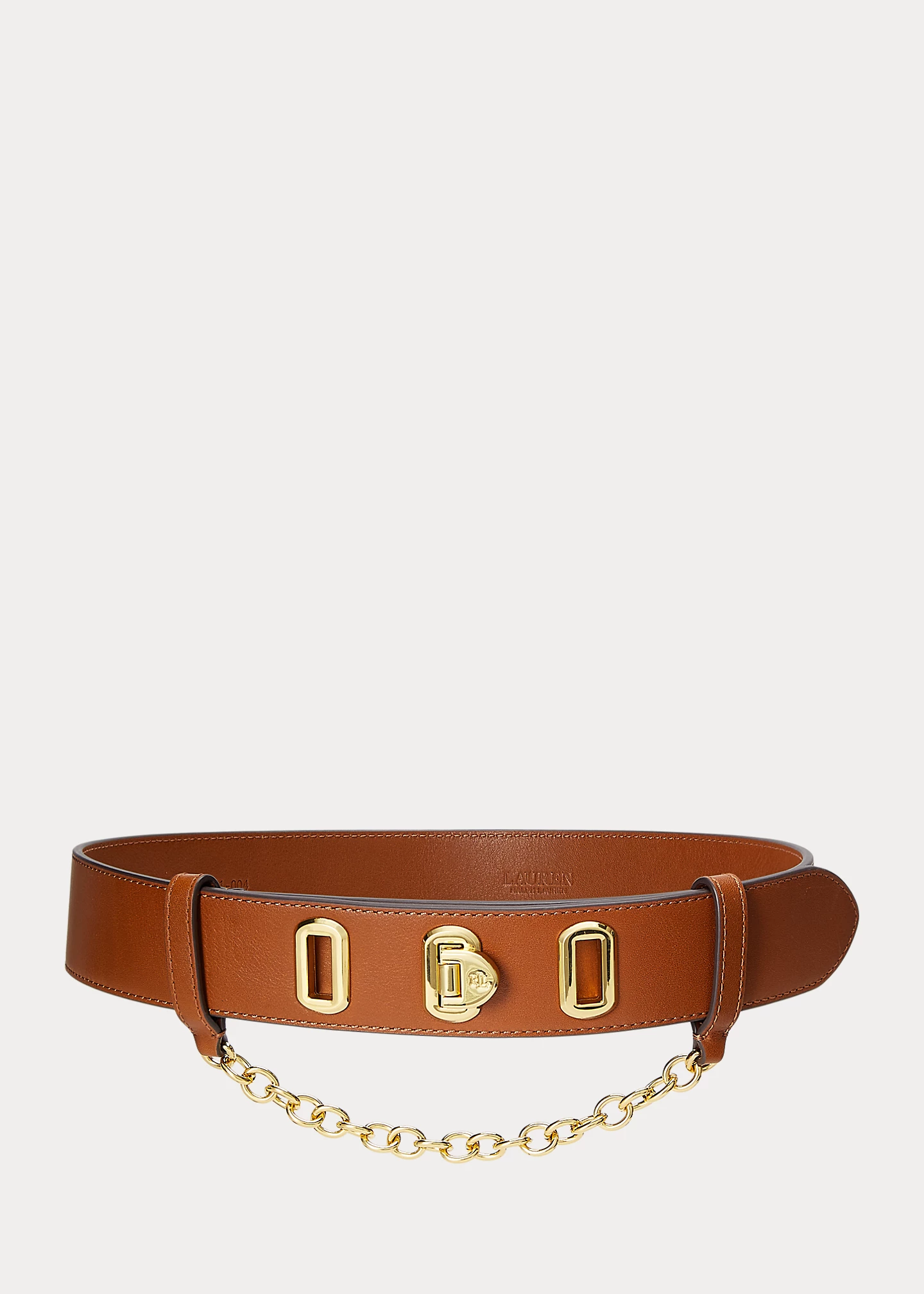 Flip-Lock Leather Wide Belt