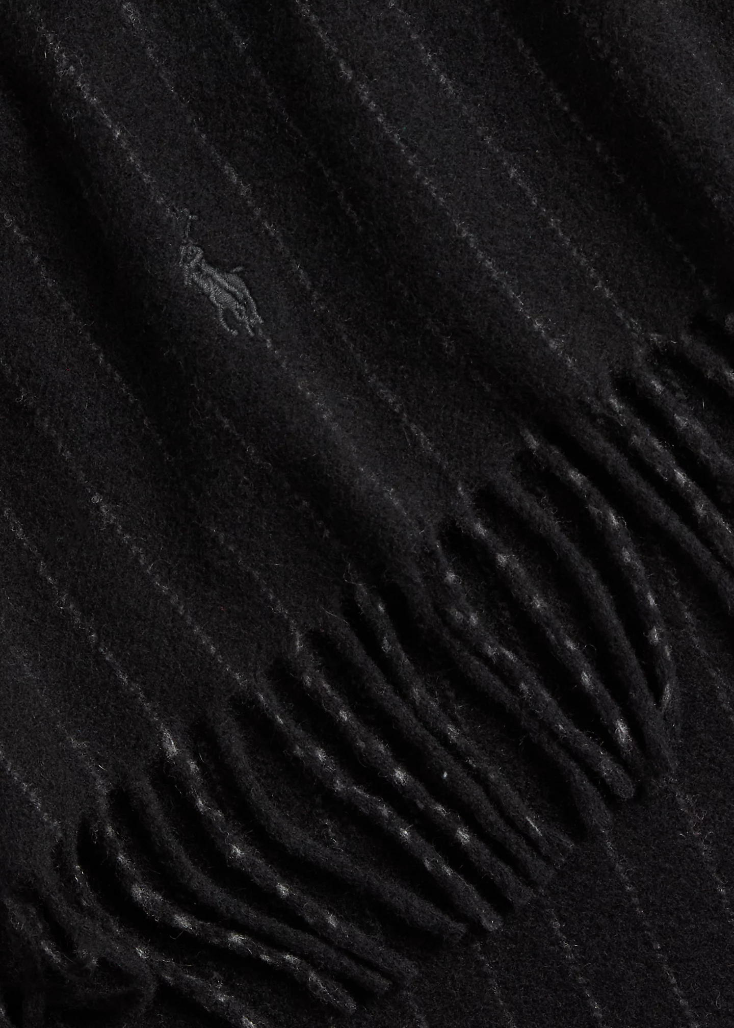 Pinstripe Cashmere-Wool Scarf