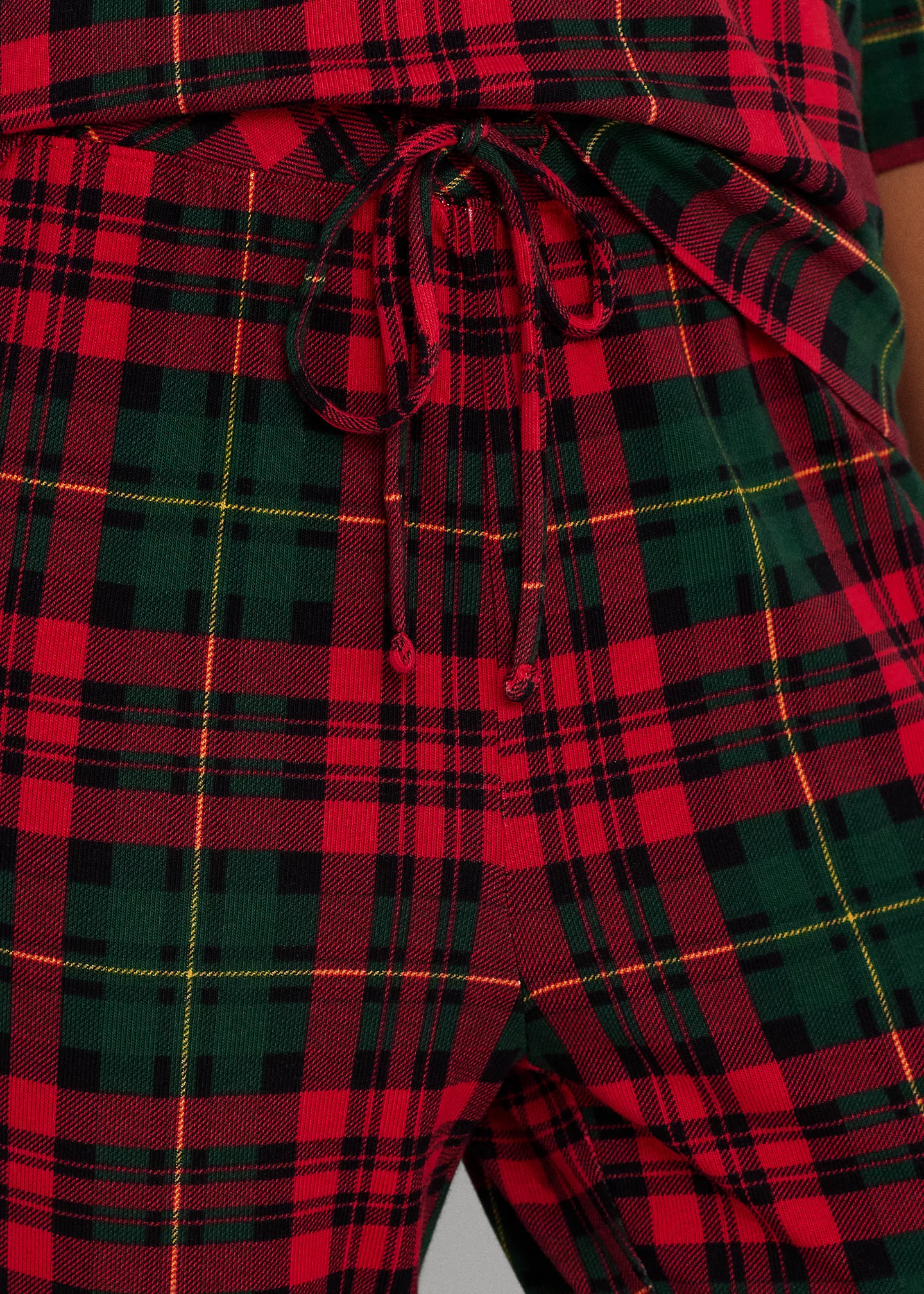 Plaid Jersey Jogger Pajama Set