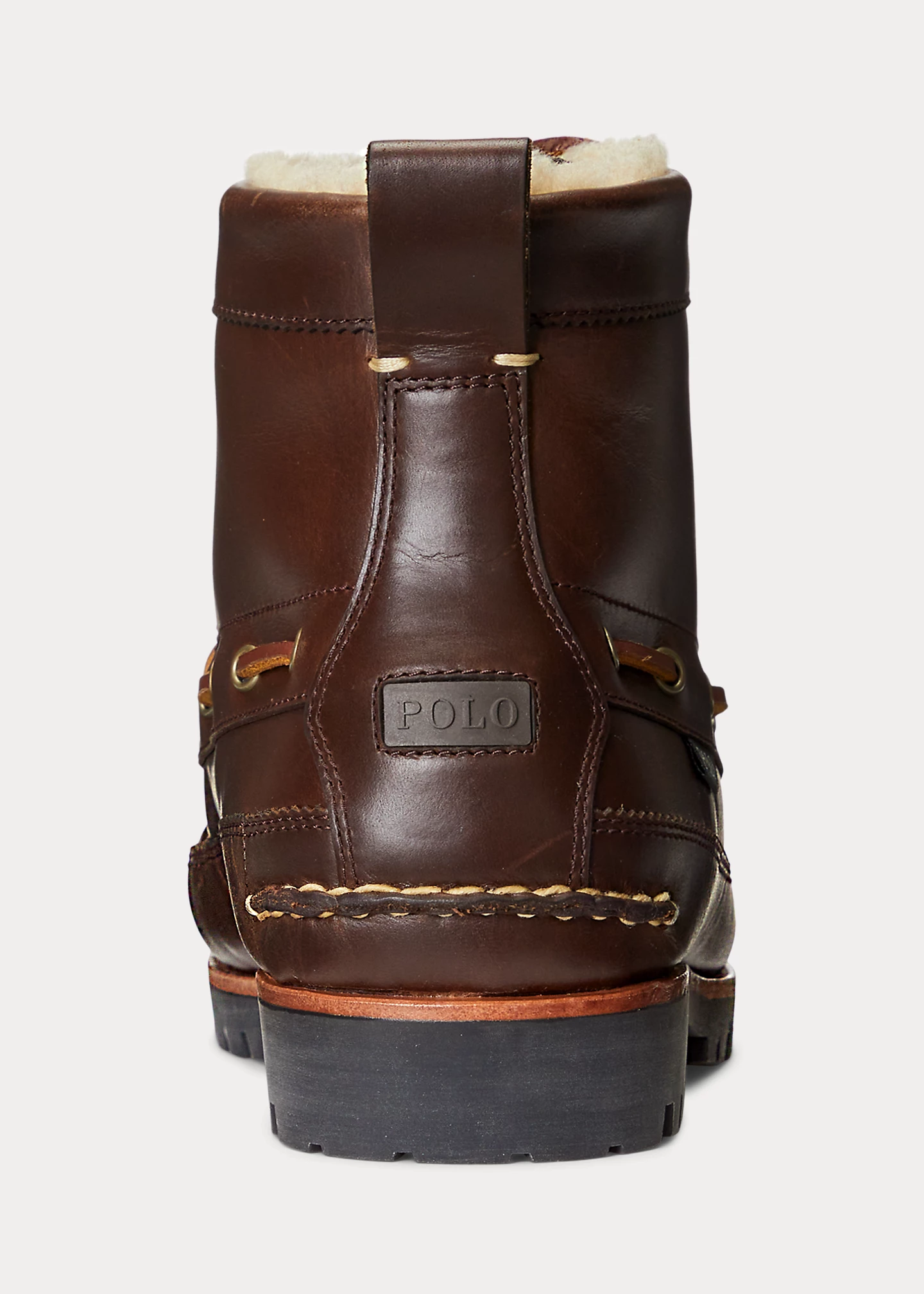 Ranger Faux-Shearling-Lined Leather Boot