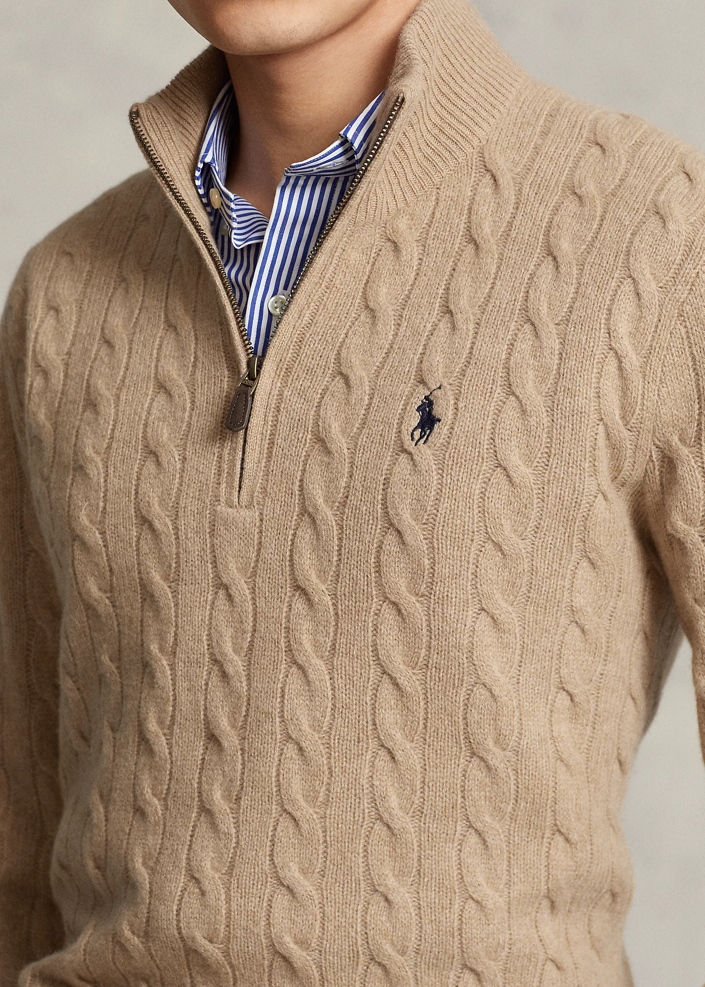 Cable-Knit Wool-Cashmere Sweater