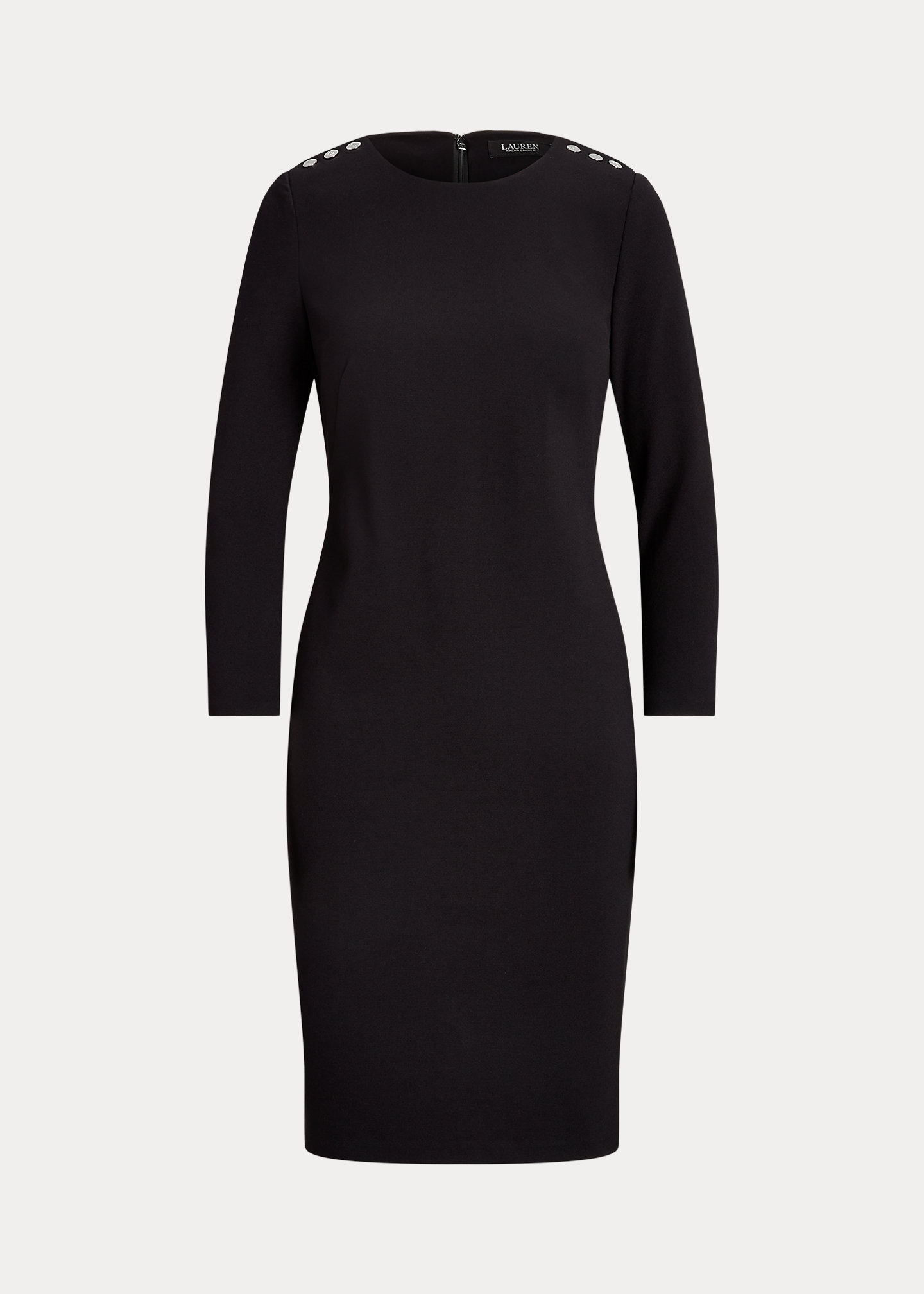 Ponte Three-Quarter-Sleeve Dress