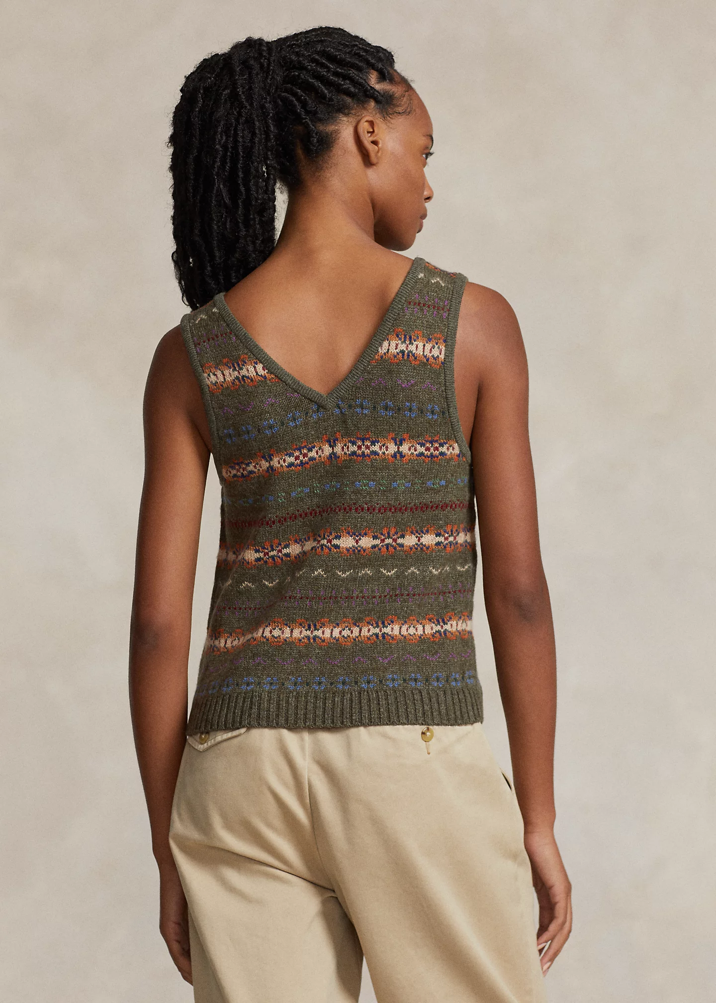 Fair Isle Sweater Tank Top