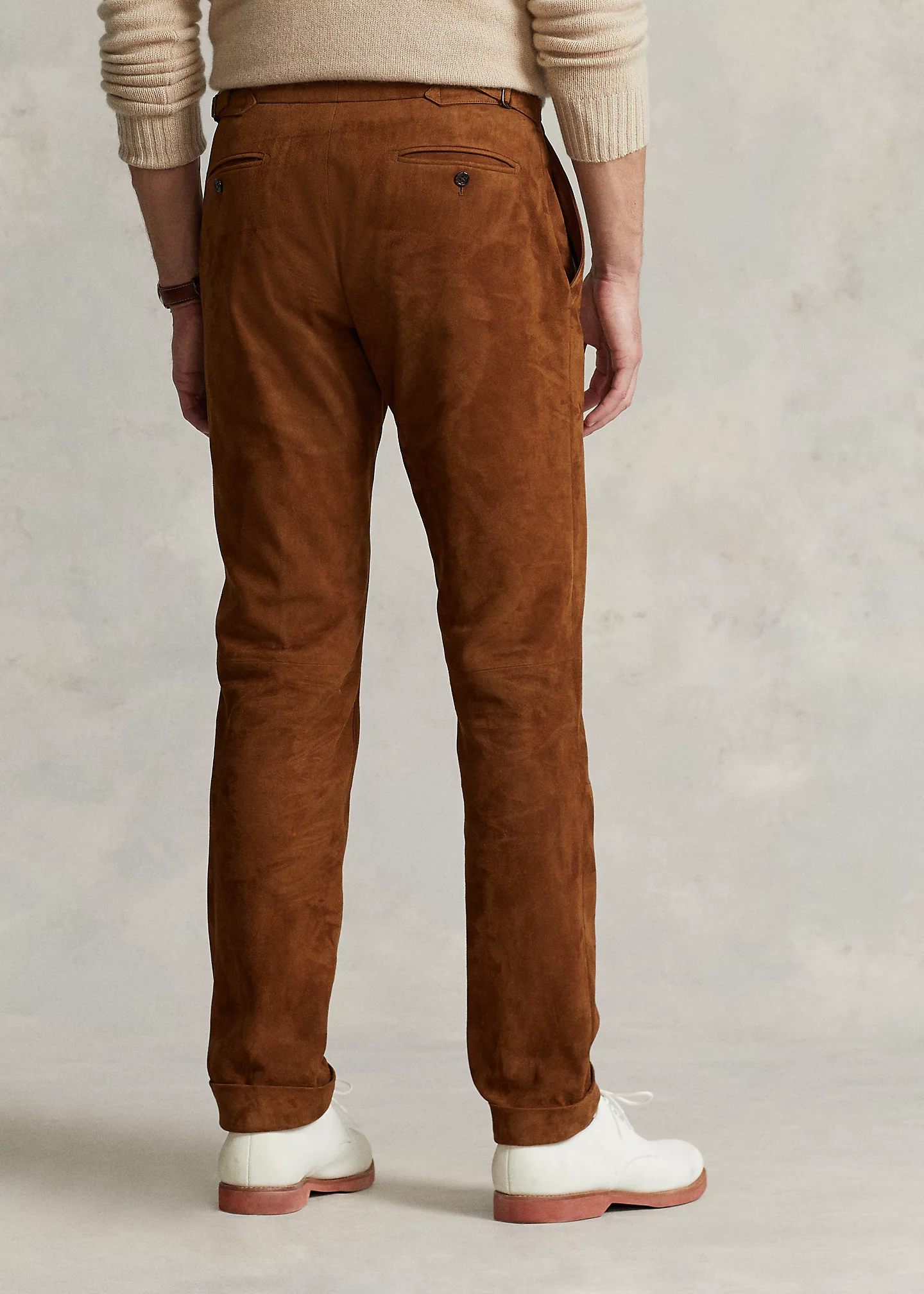 Suede Suit Trouser