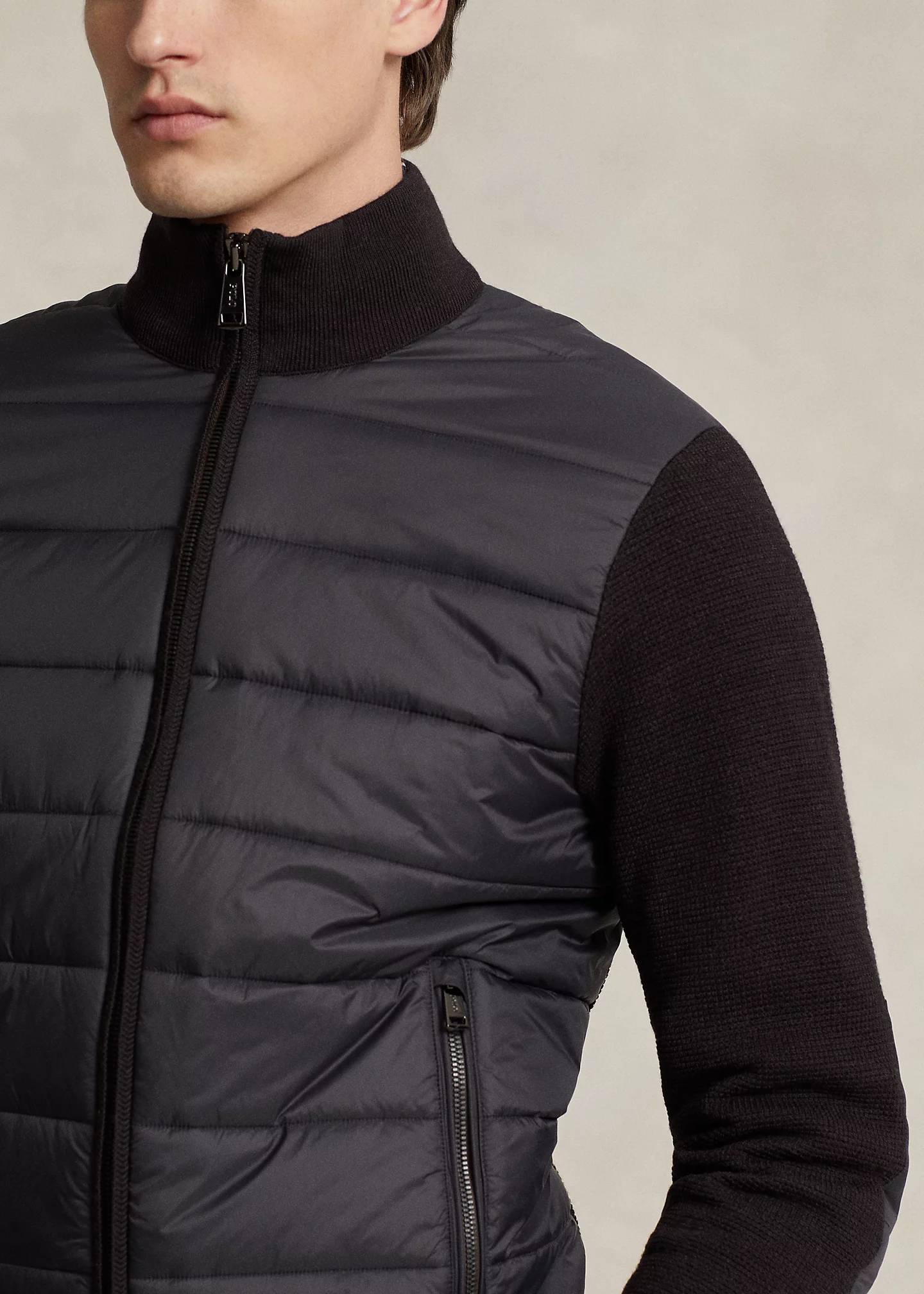 Hybrid Full-Zip Sweater