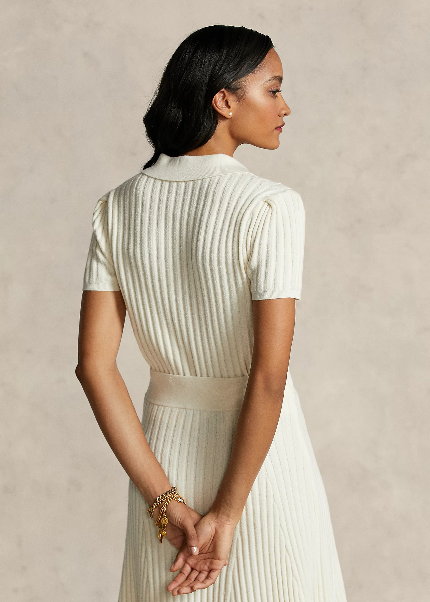 The Spelman Collection Knit Polo Sweater