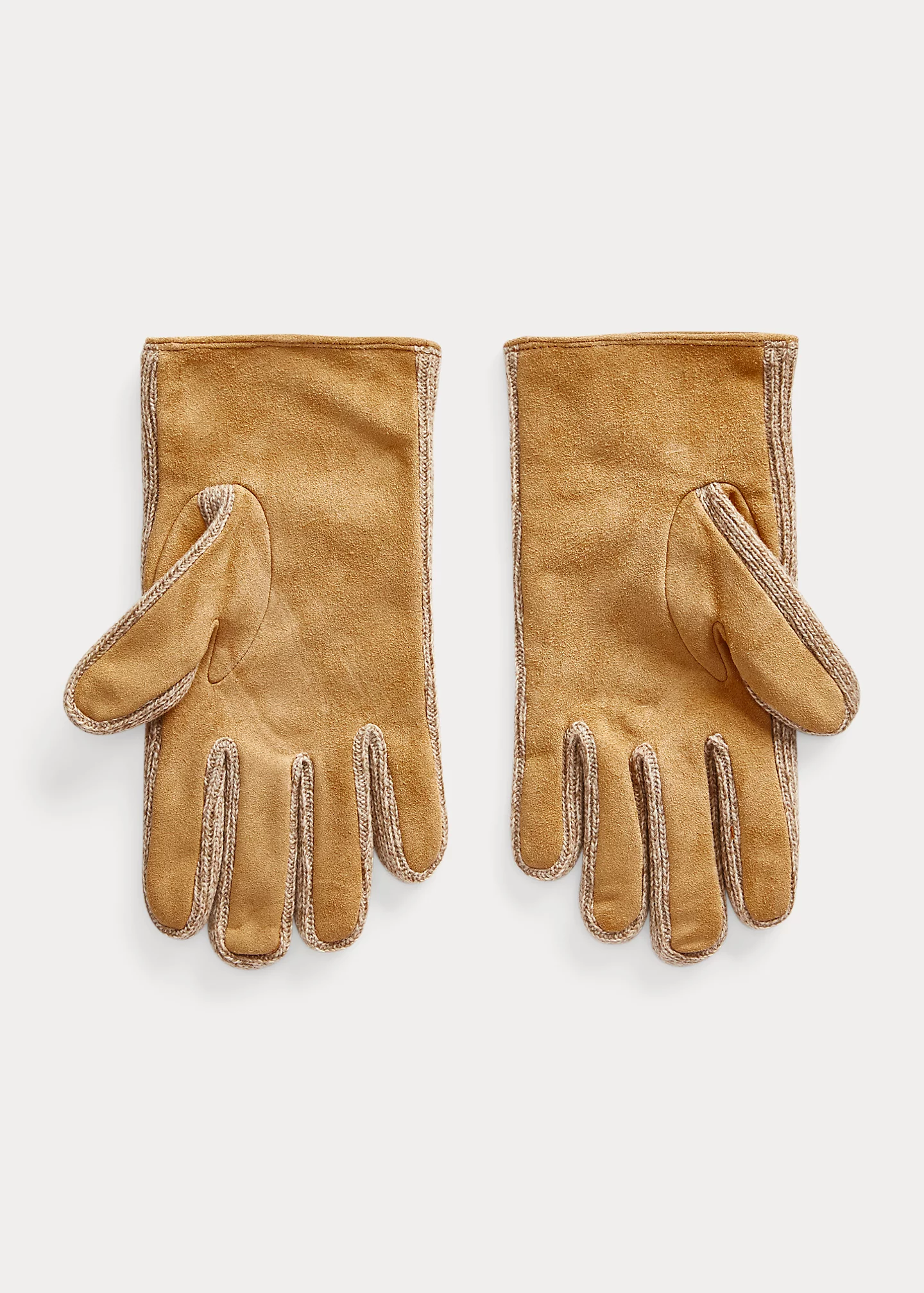 Suede & Wool-Blend Touch Screen Gloves