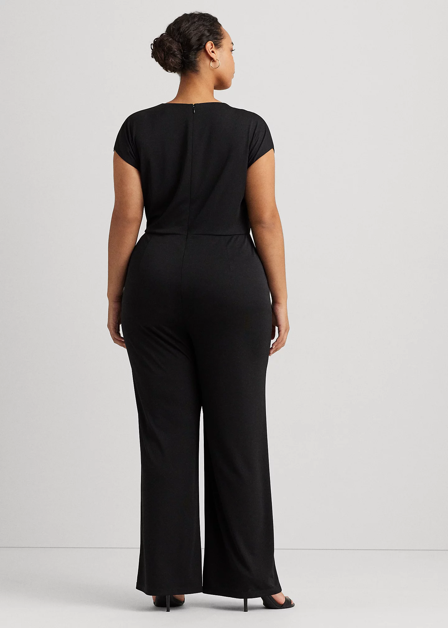 Tie-Front Jersey Wide-Leg Jumpsuit