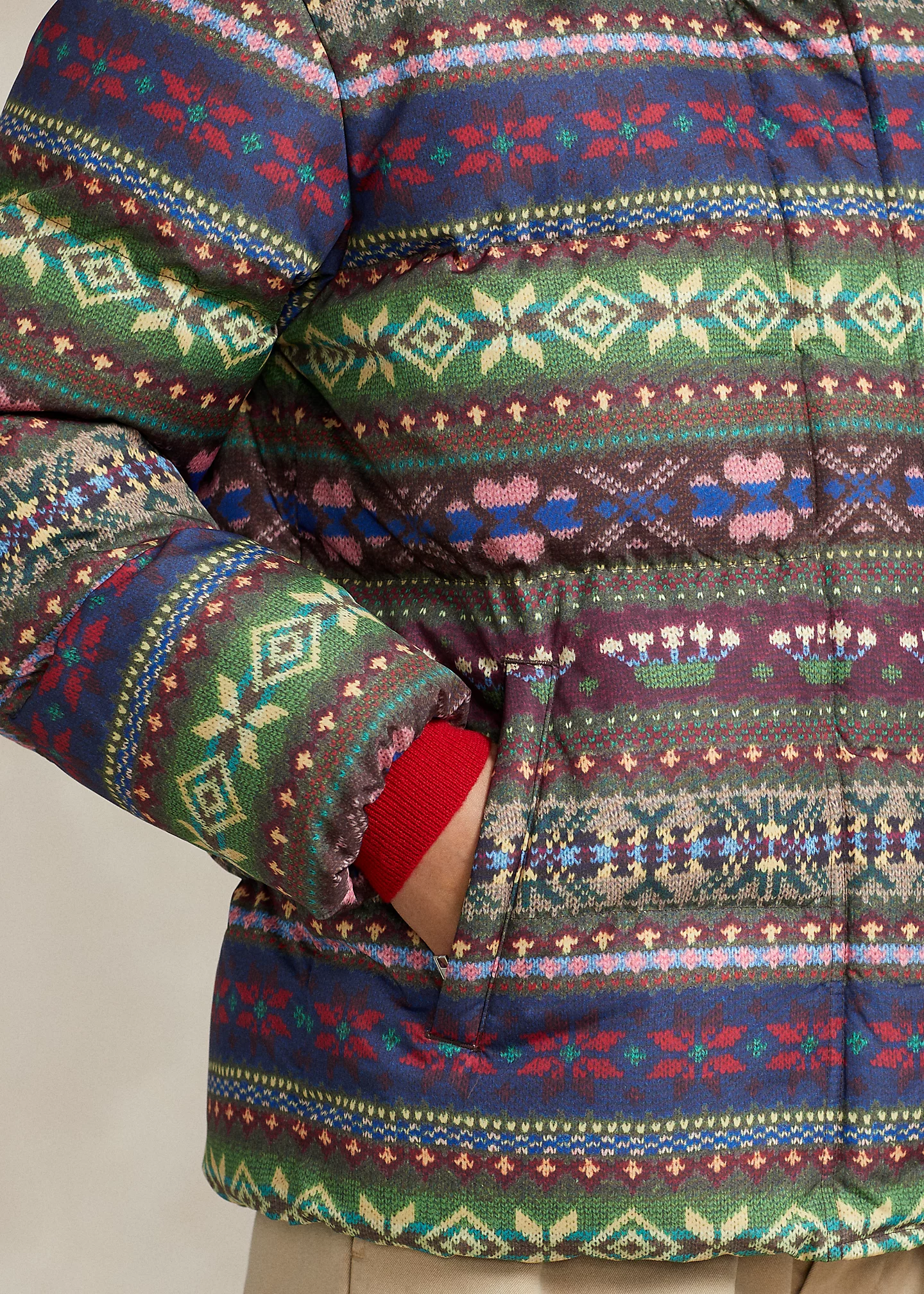 Water-Repellent Hooded Down Jacket