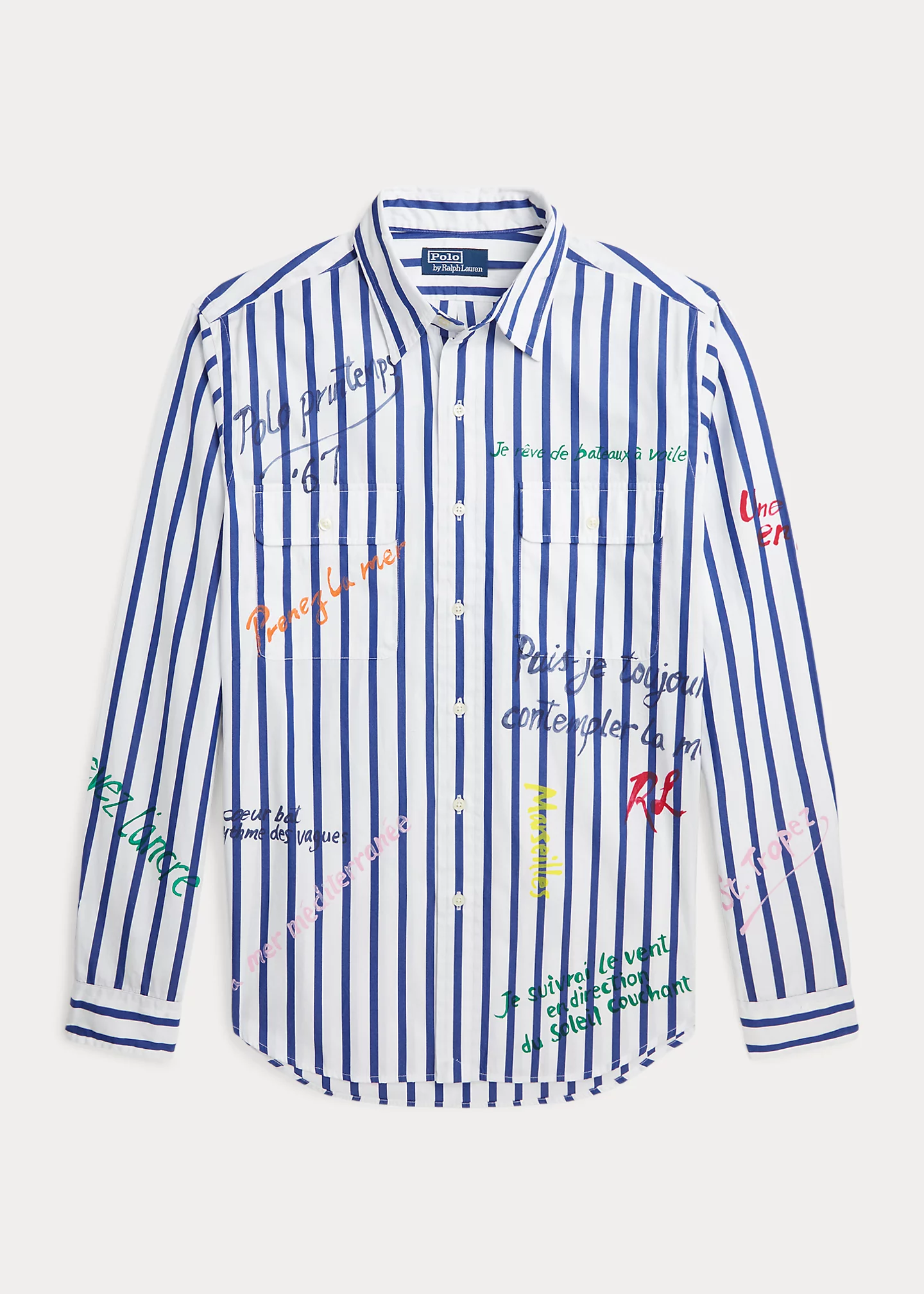 Classic Fit Striped Poplin Workshirt