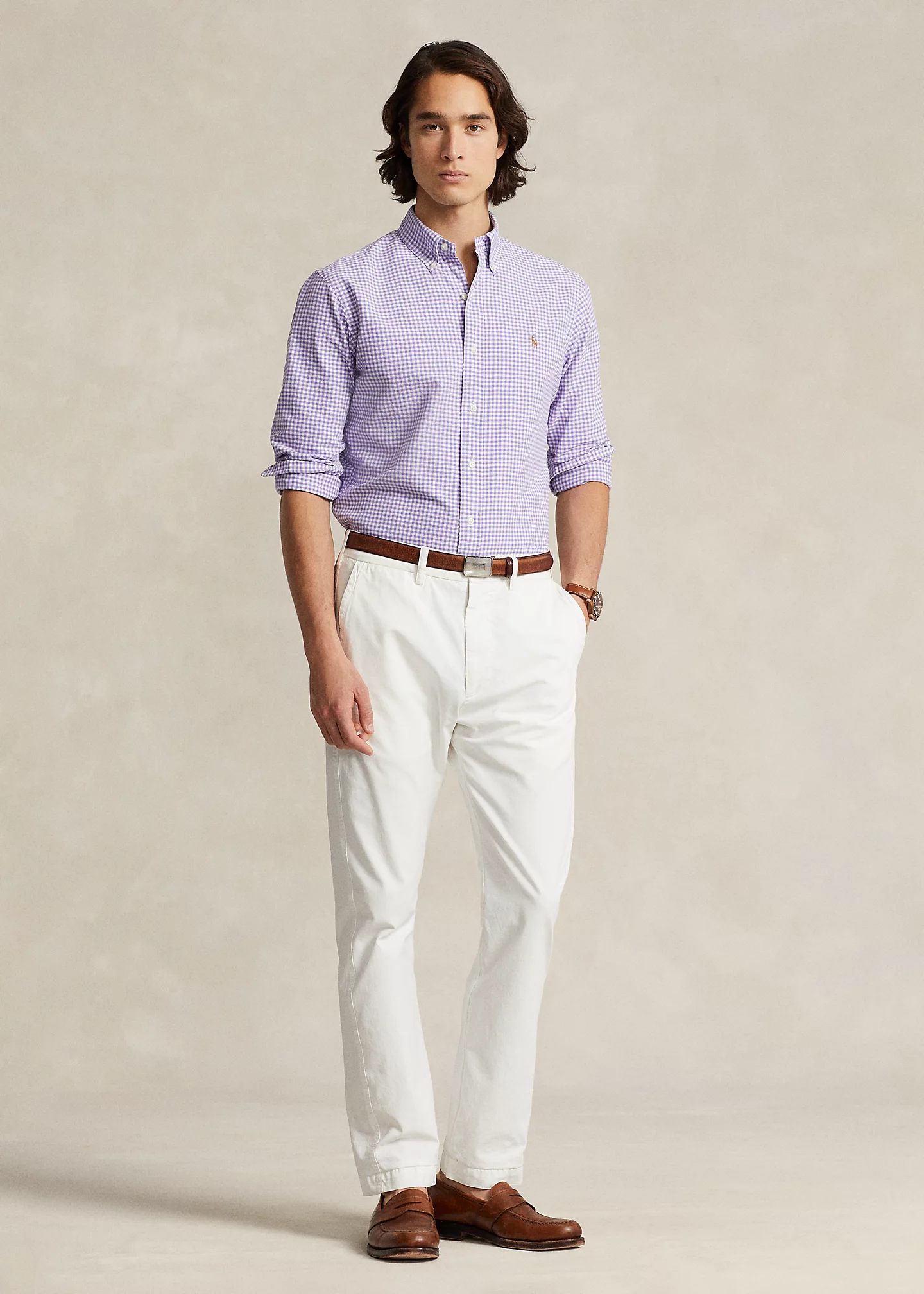 Classic Fit Gingham Oxford Shirt