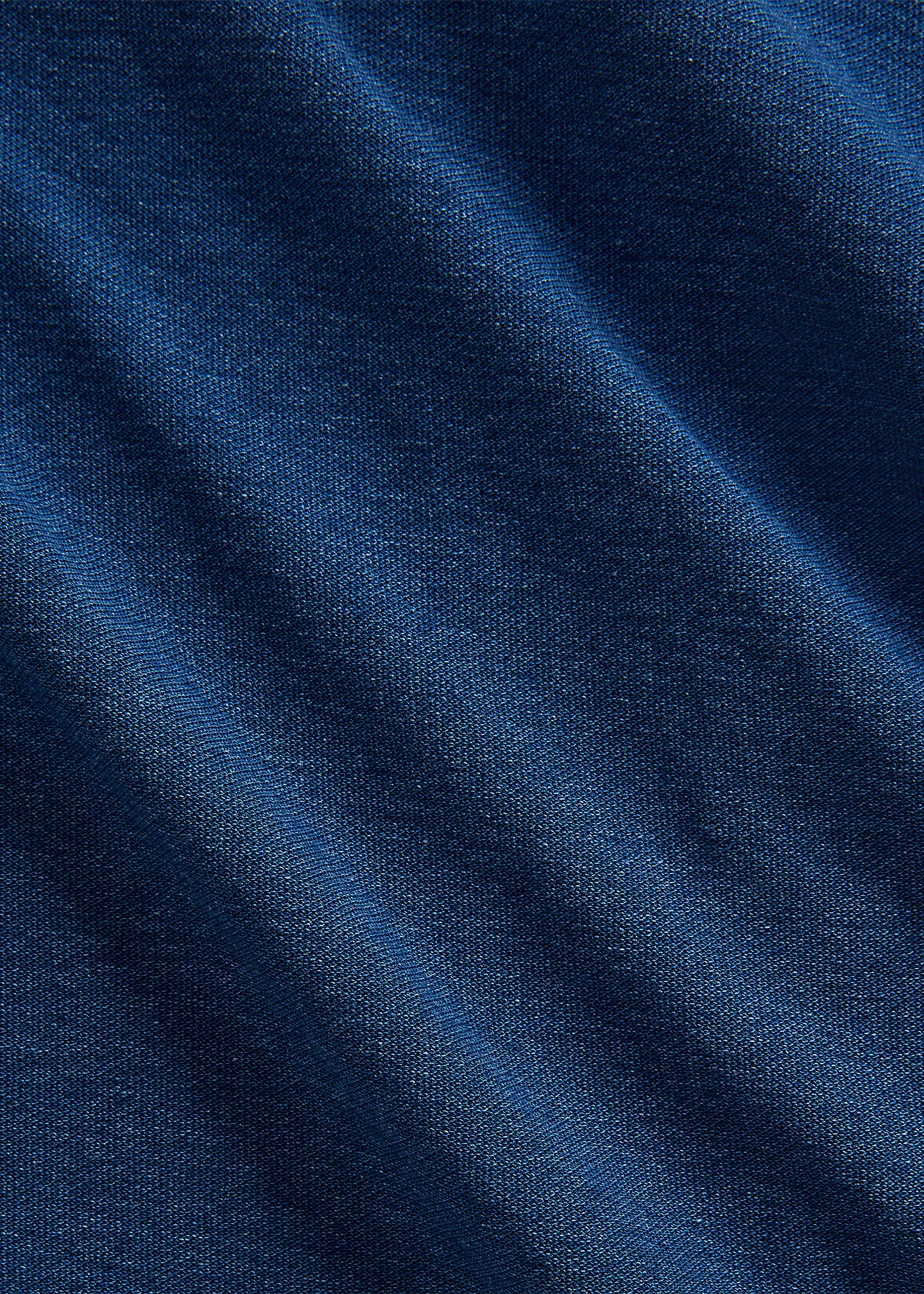 Indigo-Dyed Mesh Camp Shirt