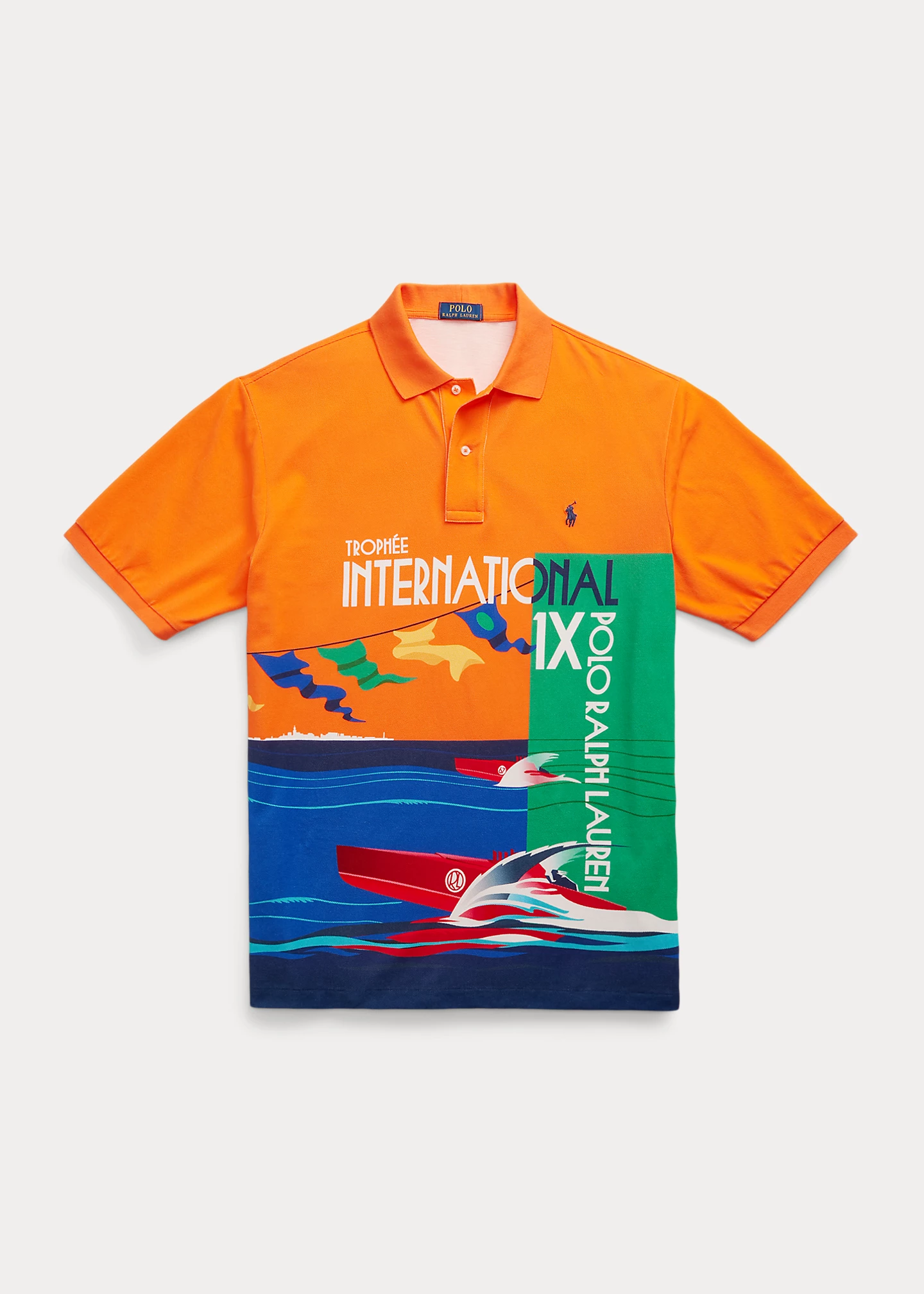Mesh Graphic Polo Shirt