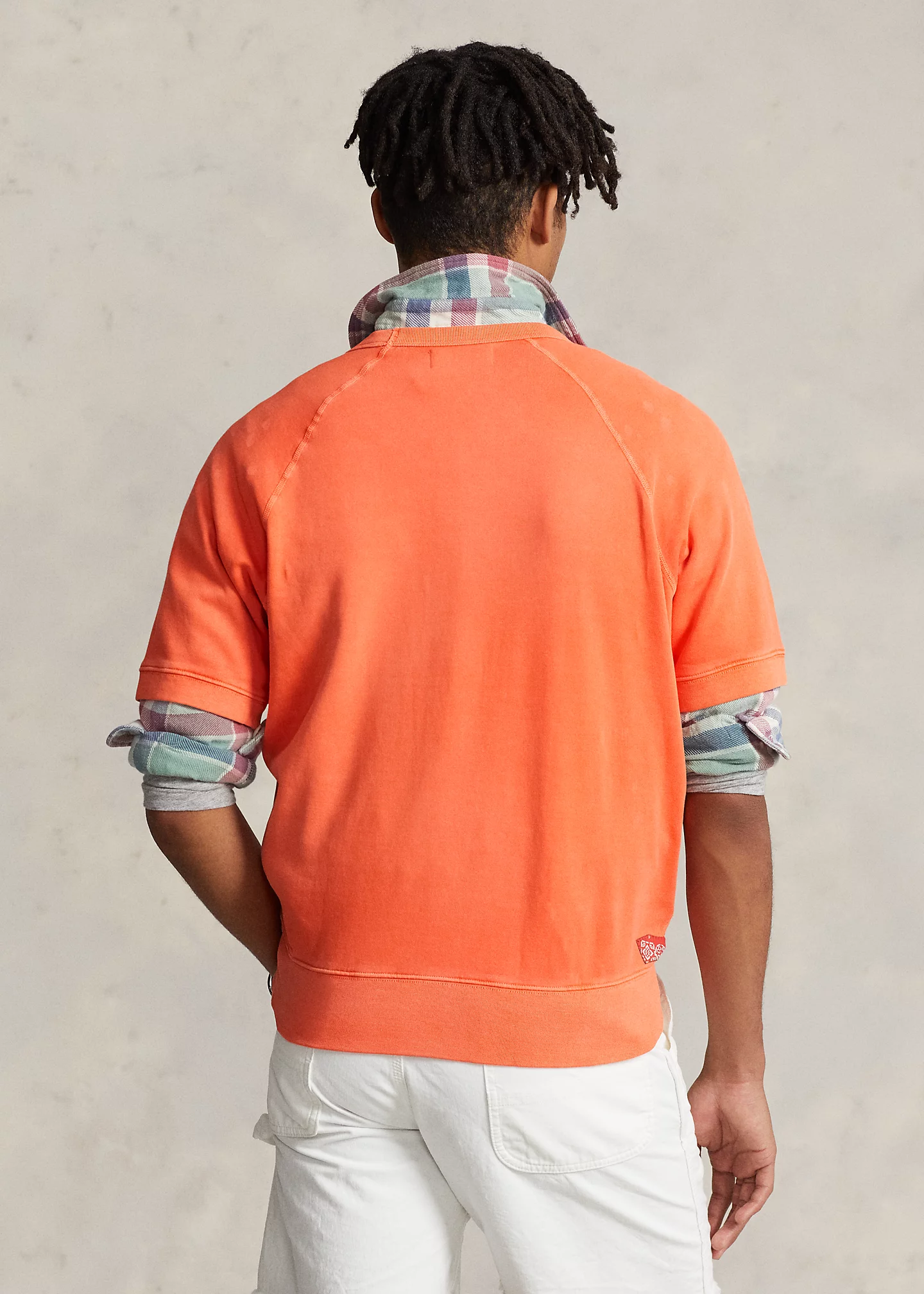 Graphic Fleece Short-Sleeve Sweatshirt