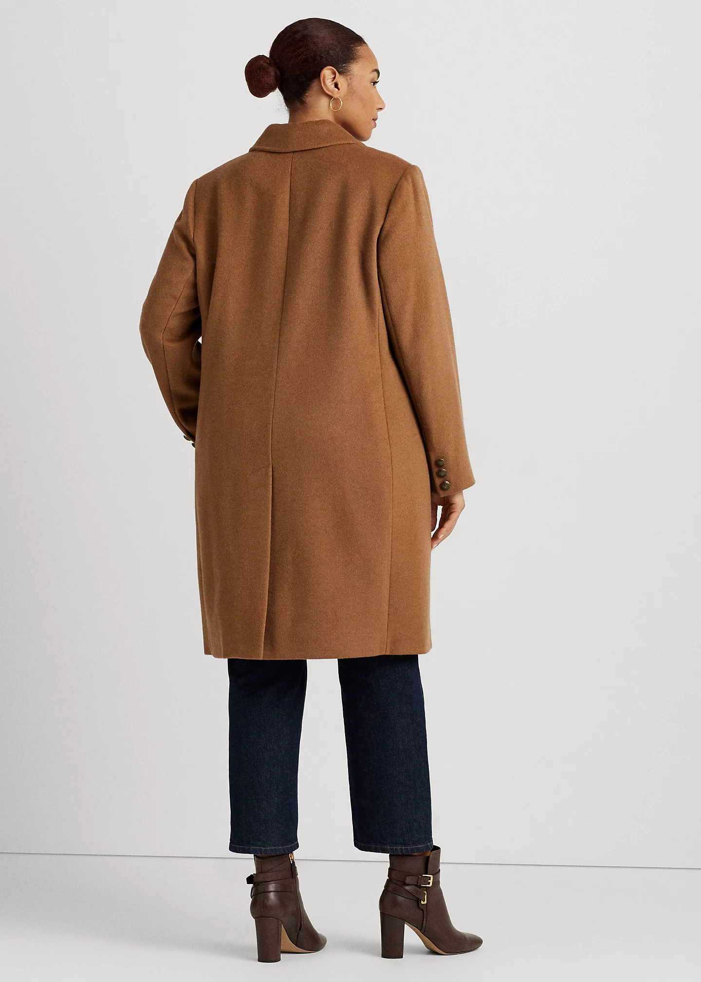 Crest-Patch Wool-Blend Coat