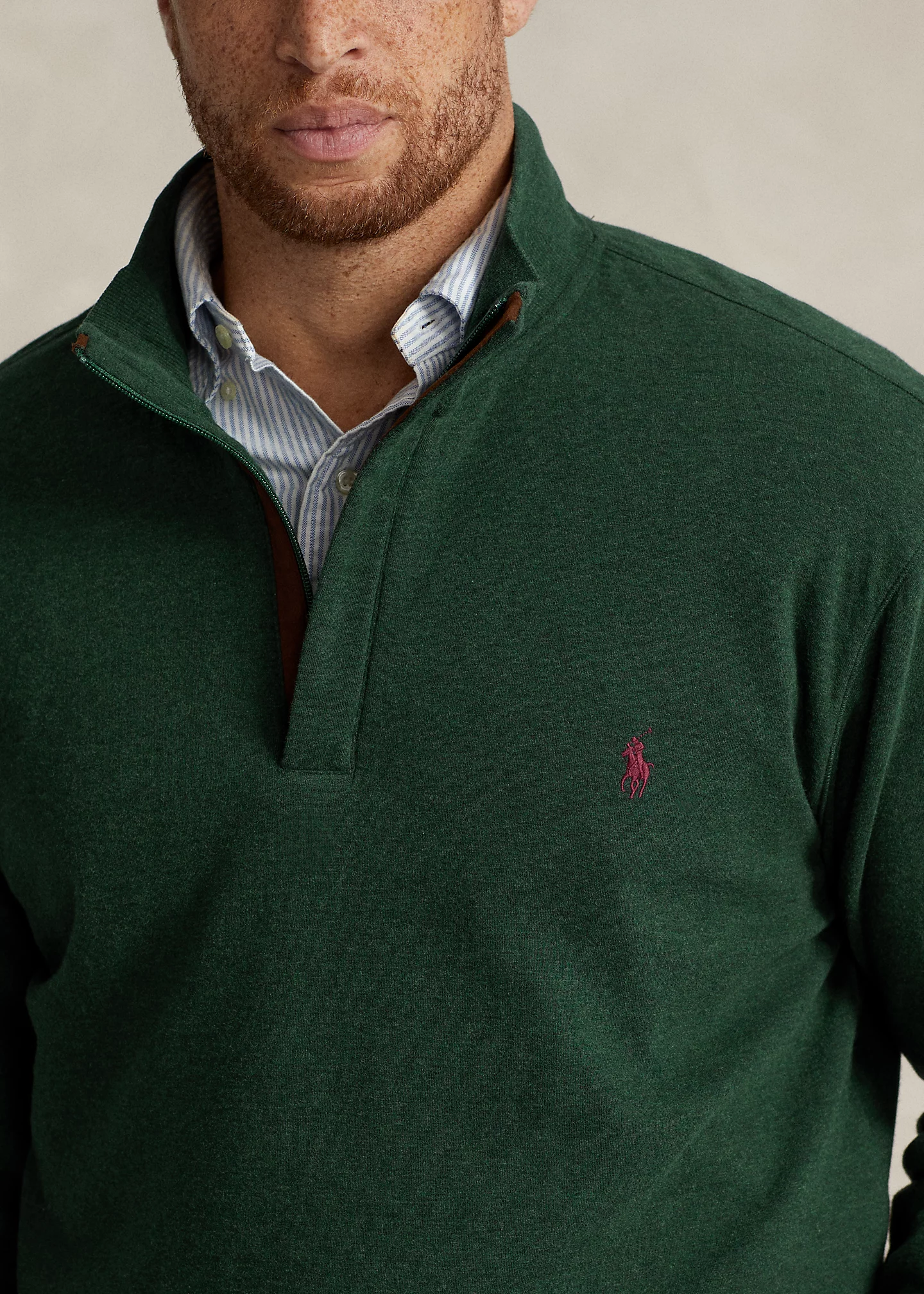 Luxury Jersey Quarter-Zip Pullover