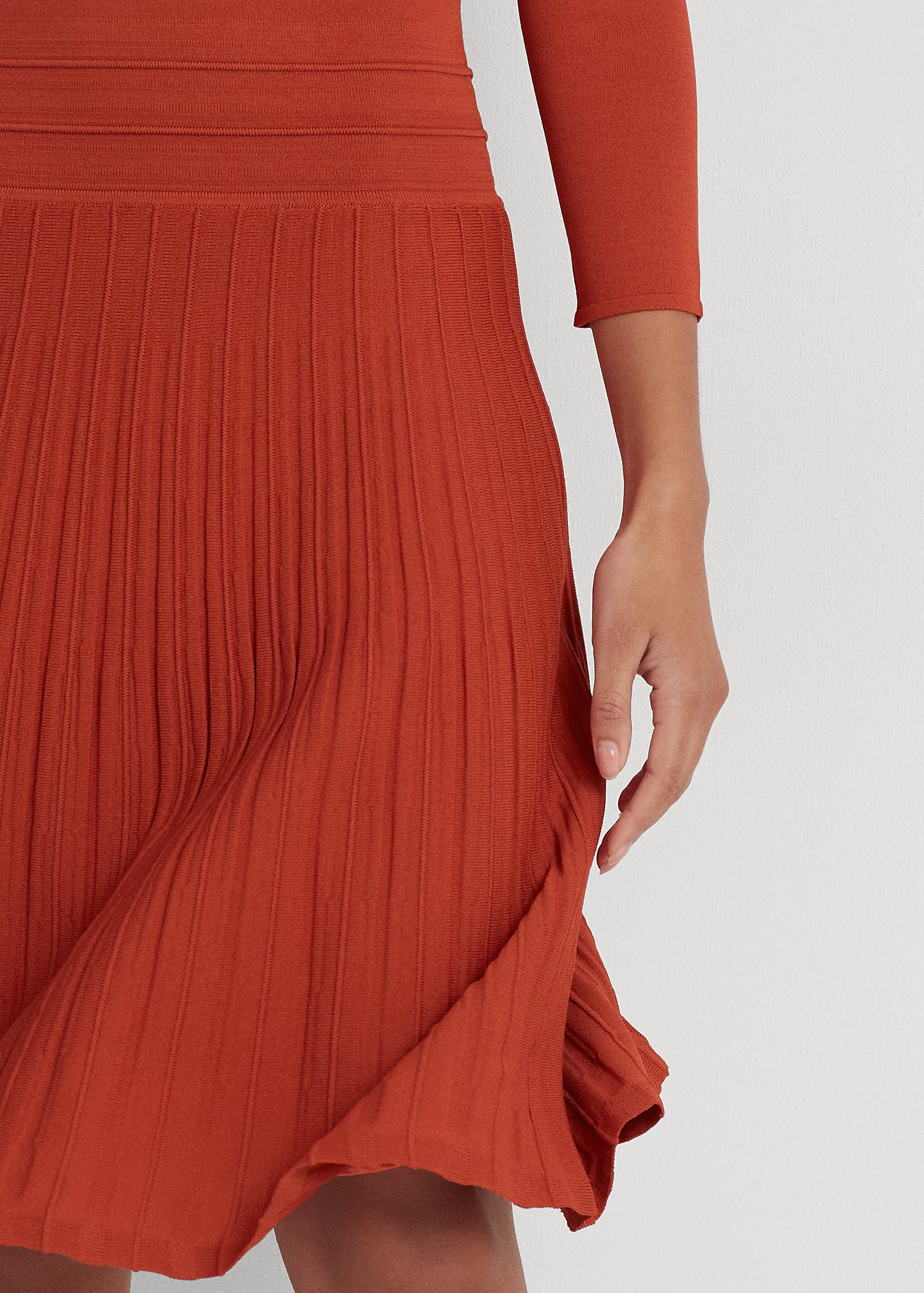 Jersey Three-Quarter-Sleeve Dress