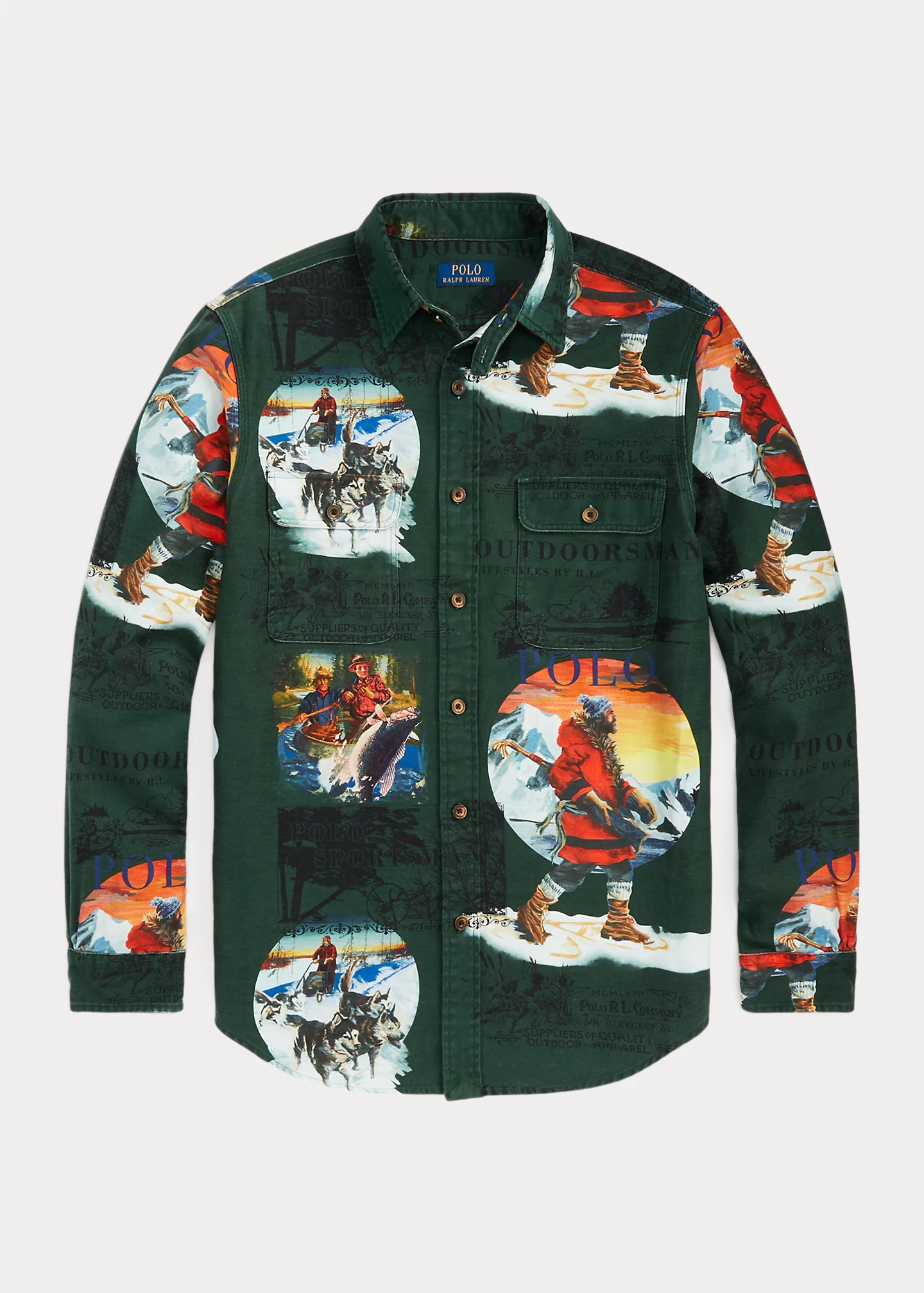 Classic Fit Chamois Graphic Workshirt