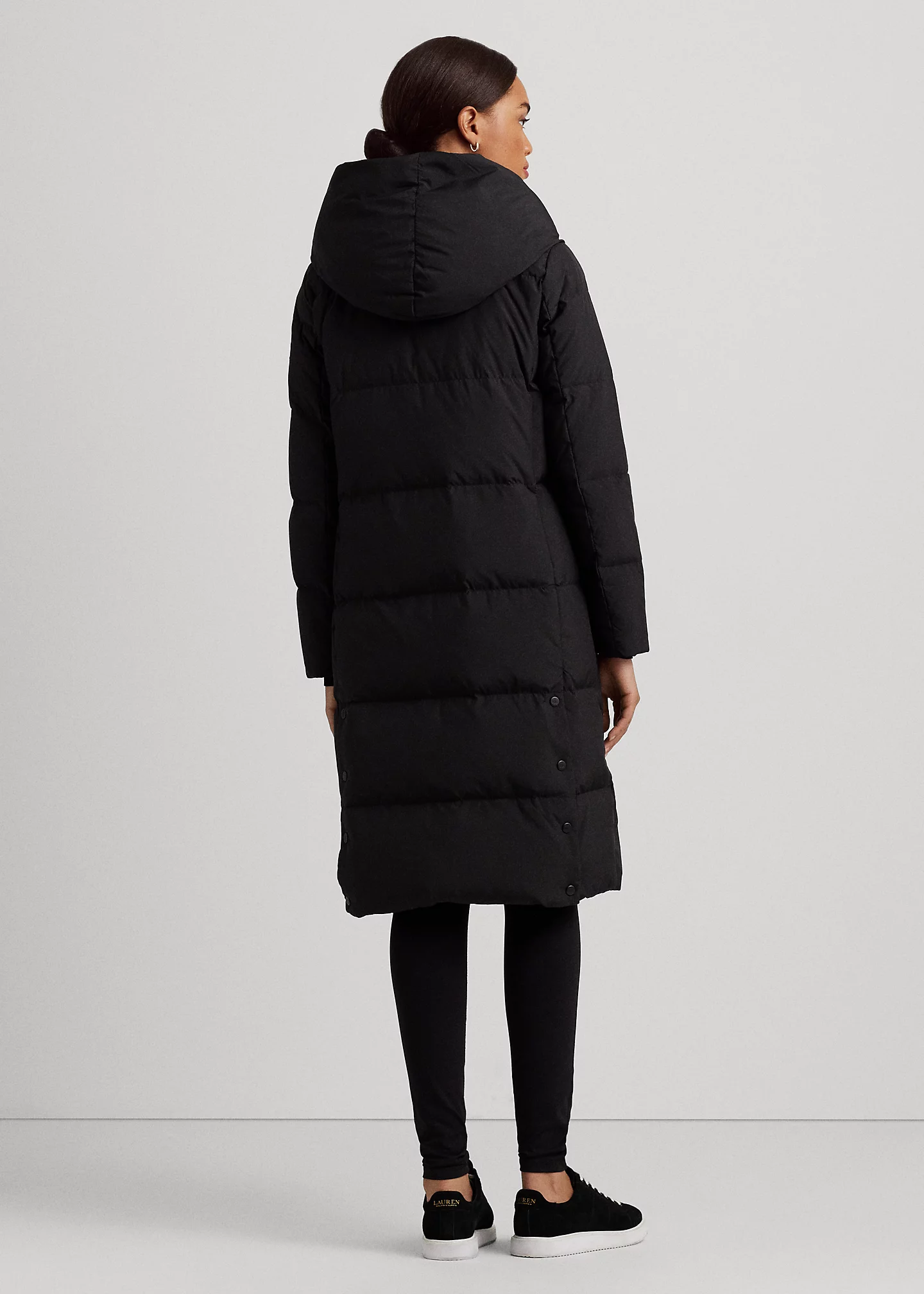 Oversize-Collar Quilted Down Coat