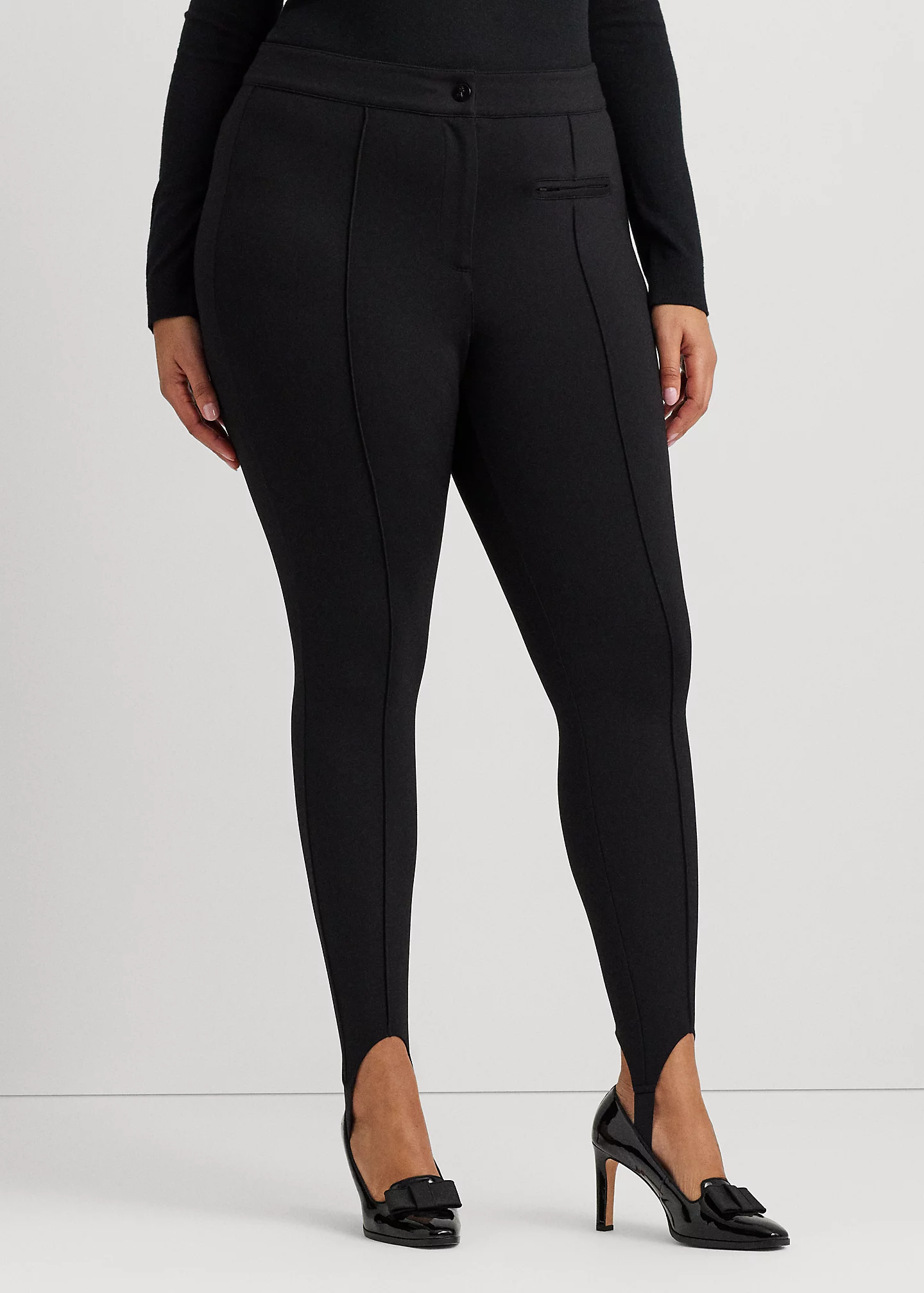 Pintucked Ponte Stirrup Legging