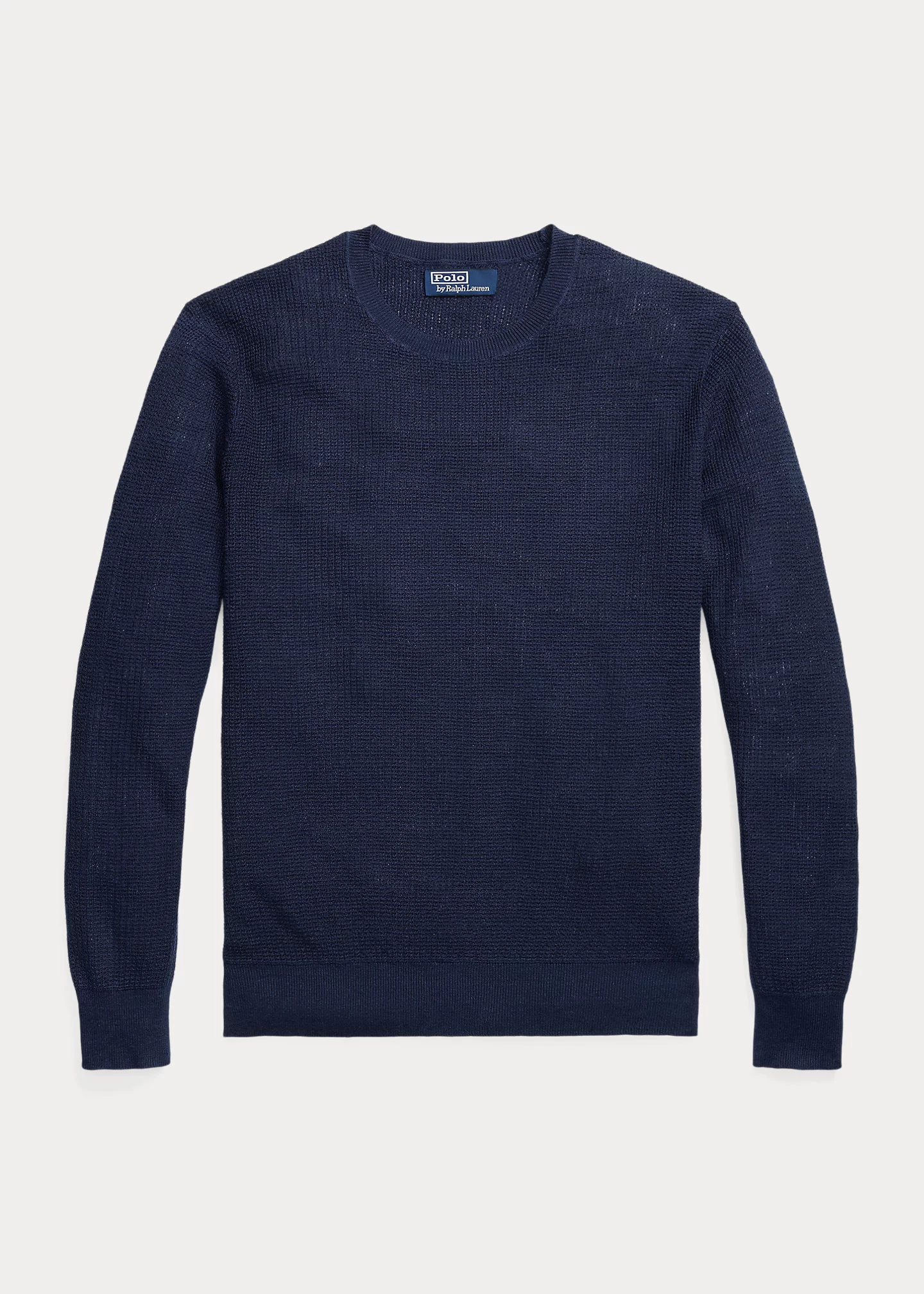 Textured Linen Crewneck Sweater