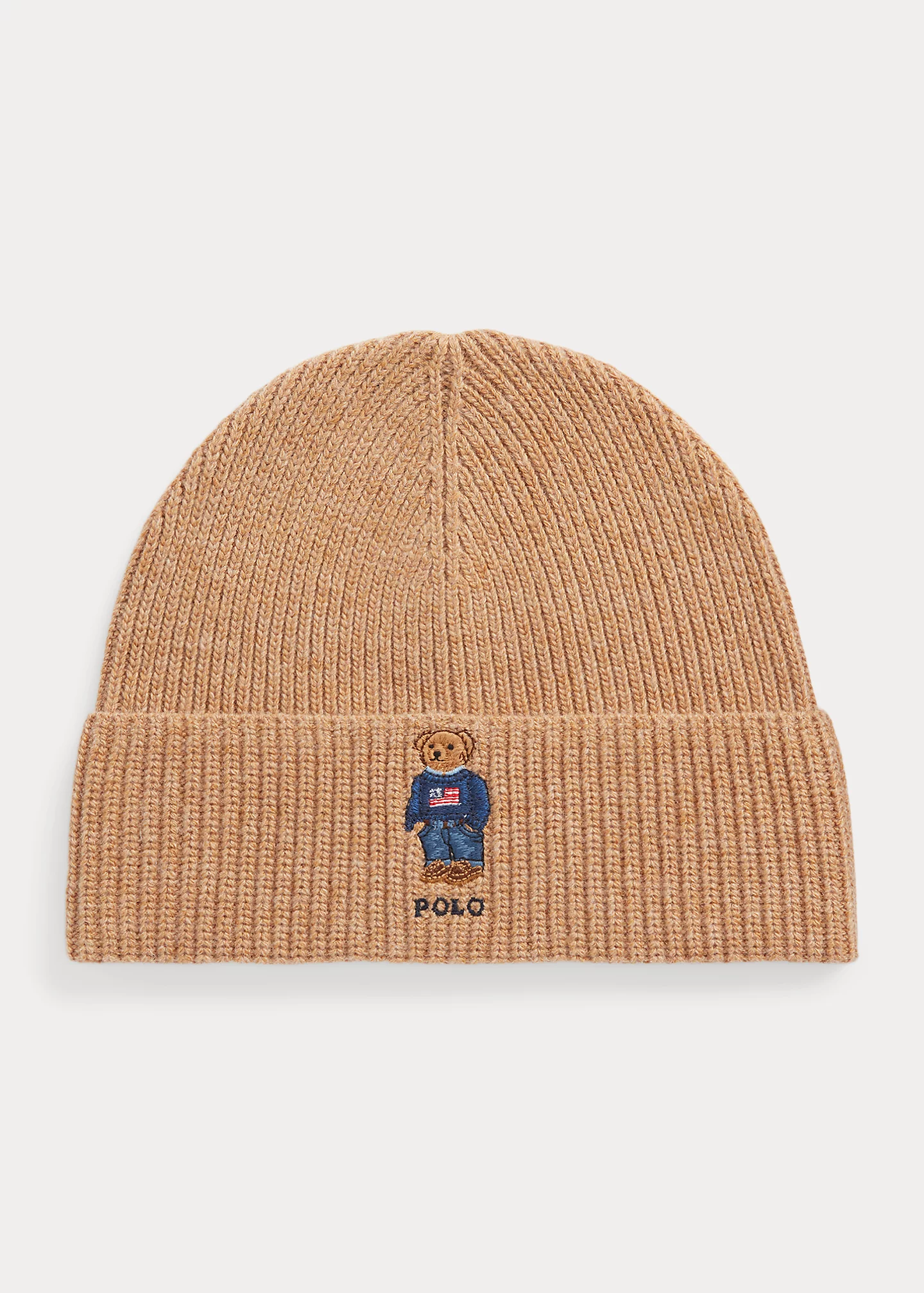 Polo Bear Rib-Knit Beanie