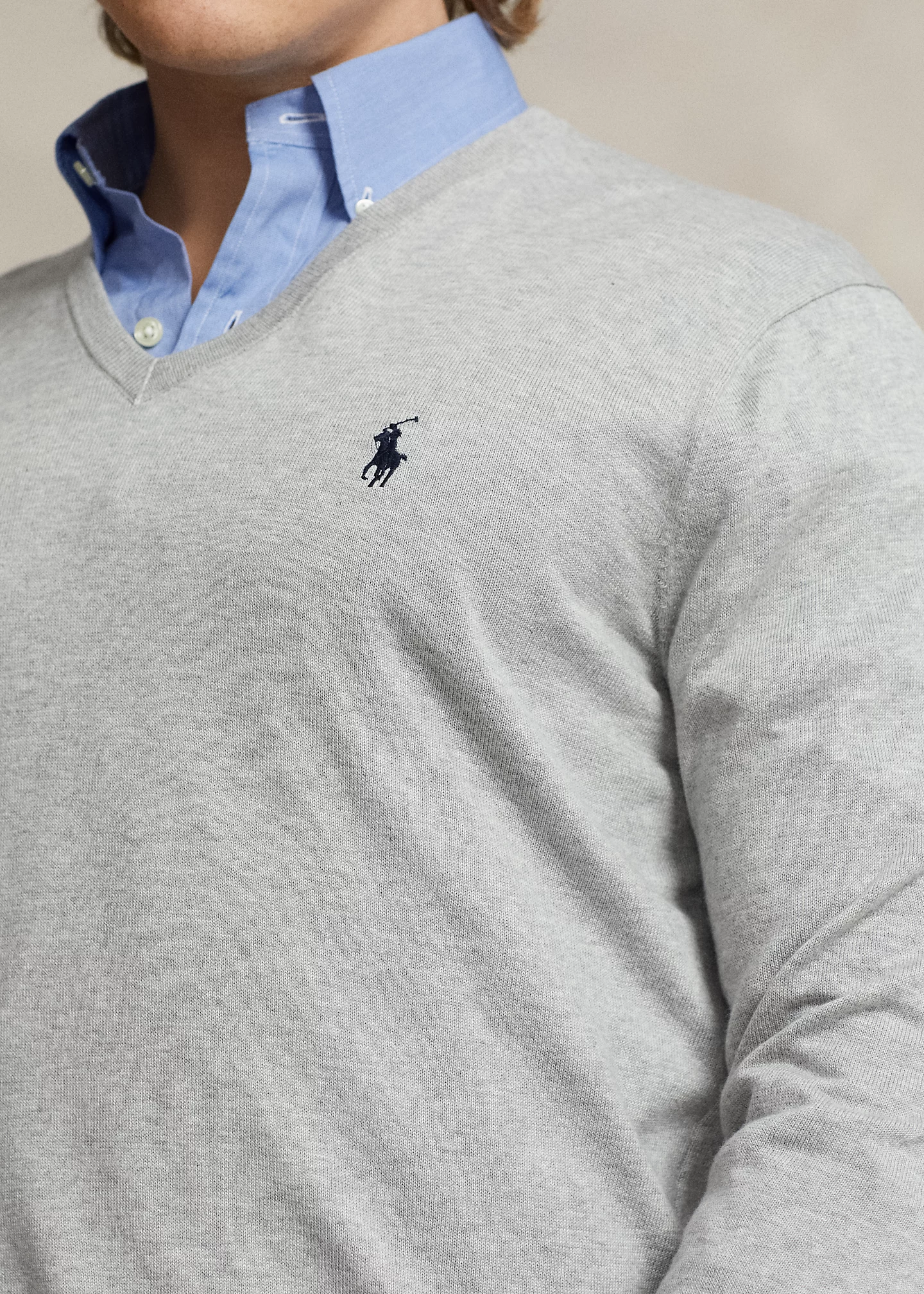 Cotton V-Neck Sweater