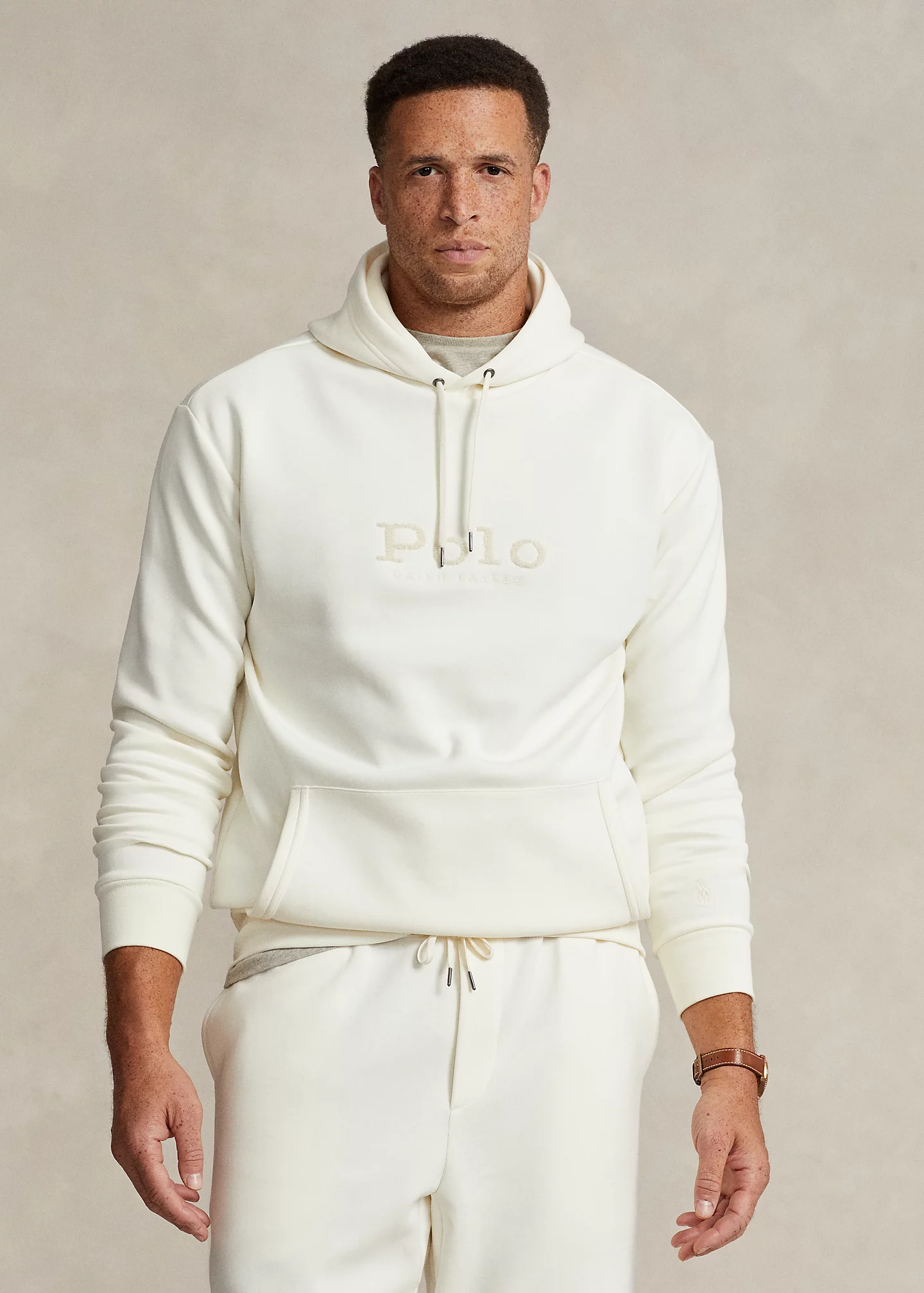 Logo Big Pony Double-Knit Hoodie