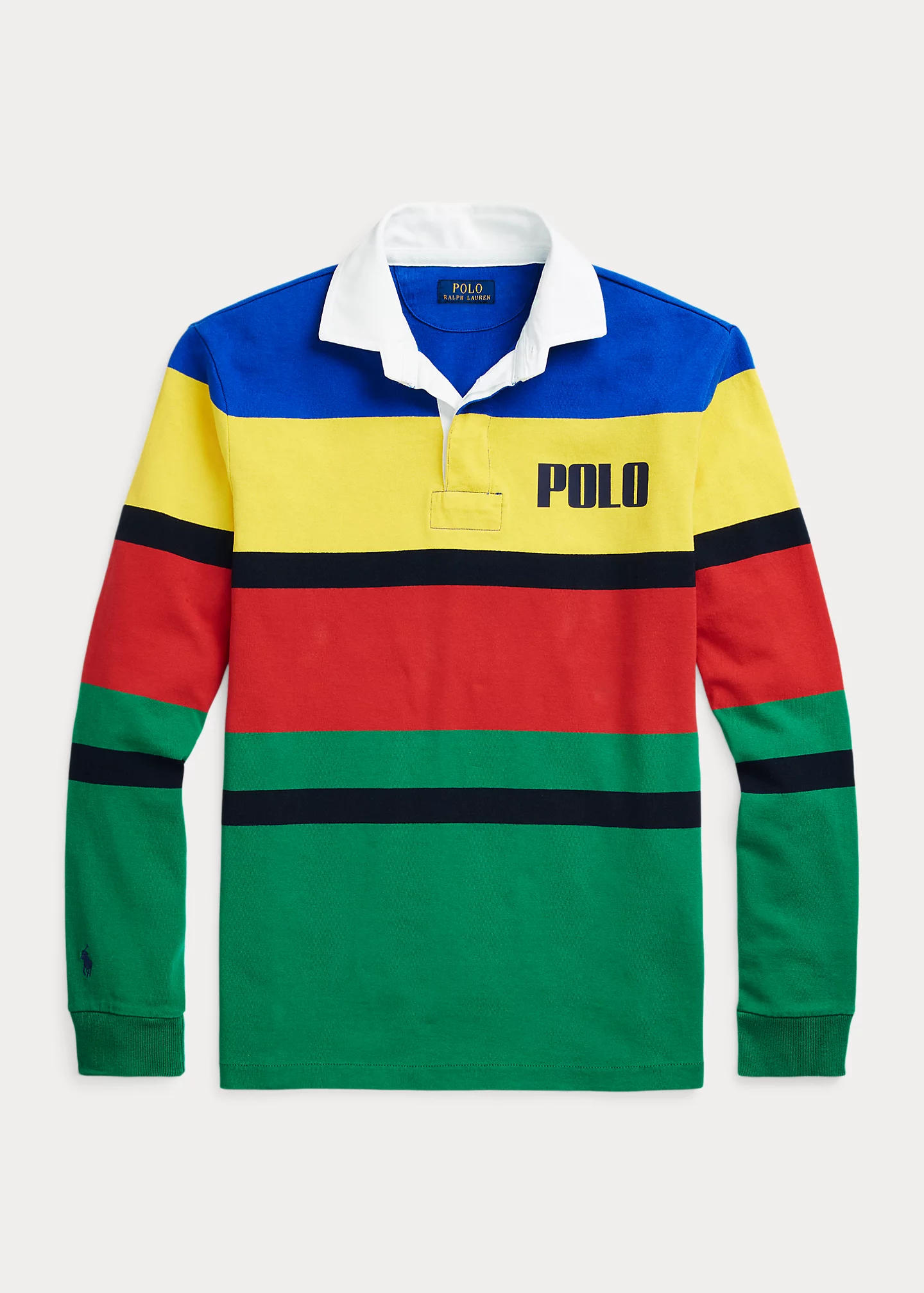 Classic Fit Logo Jersey Rugby Shirt