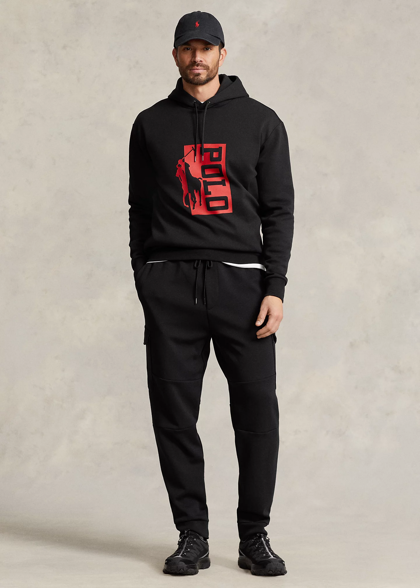 Big Pony Logo Double-Knit Hoodie