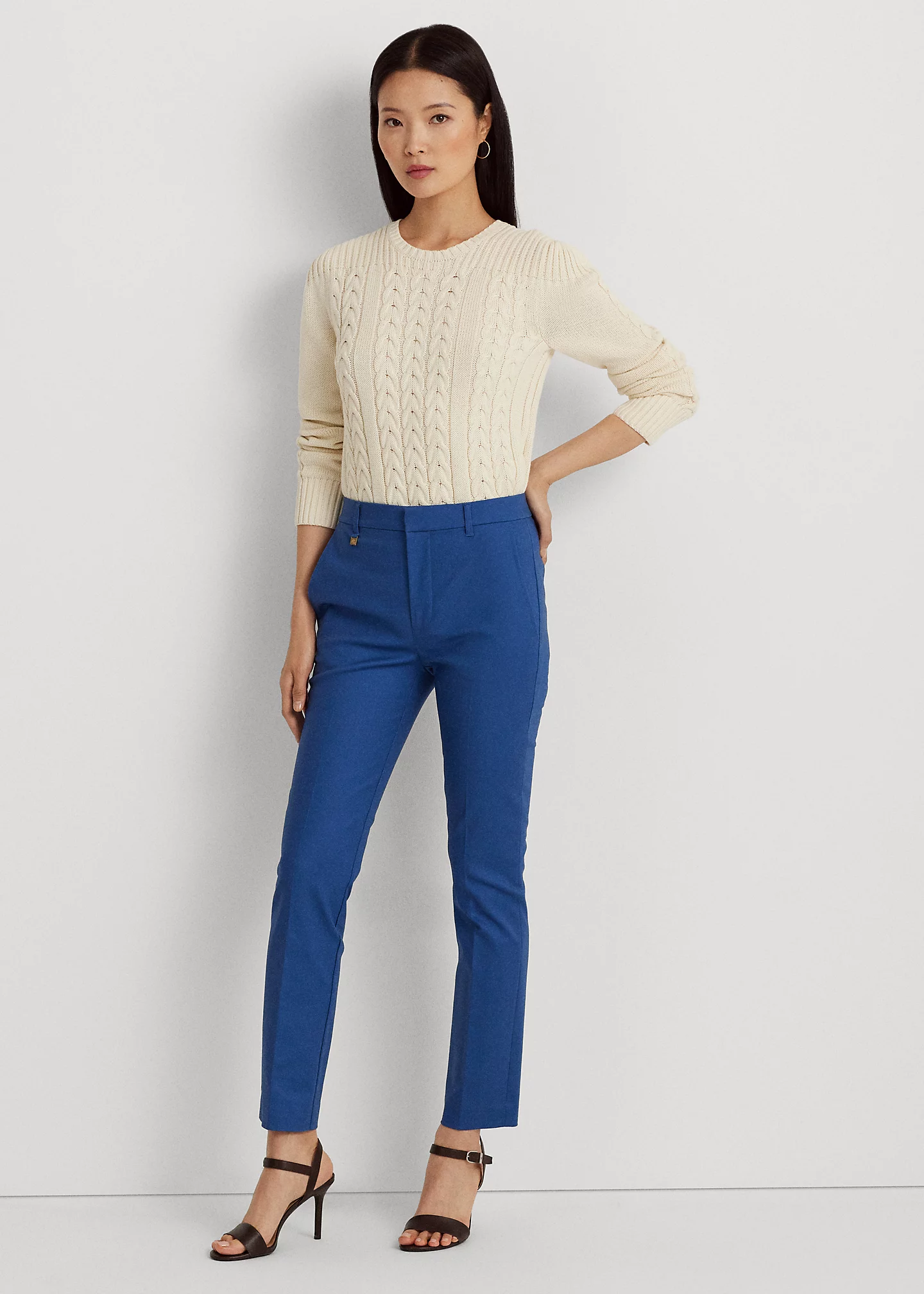 Double-Faced Stretch Cotton Pant