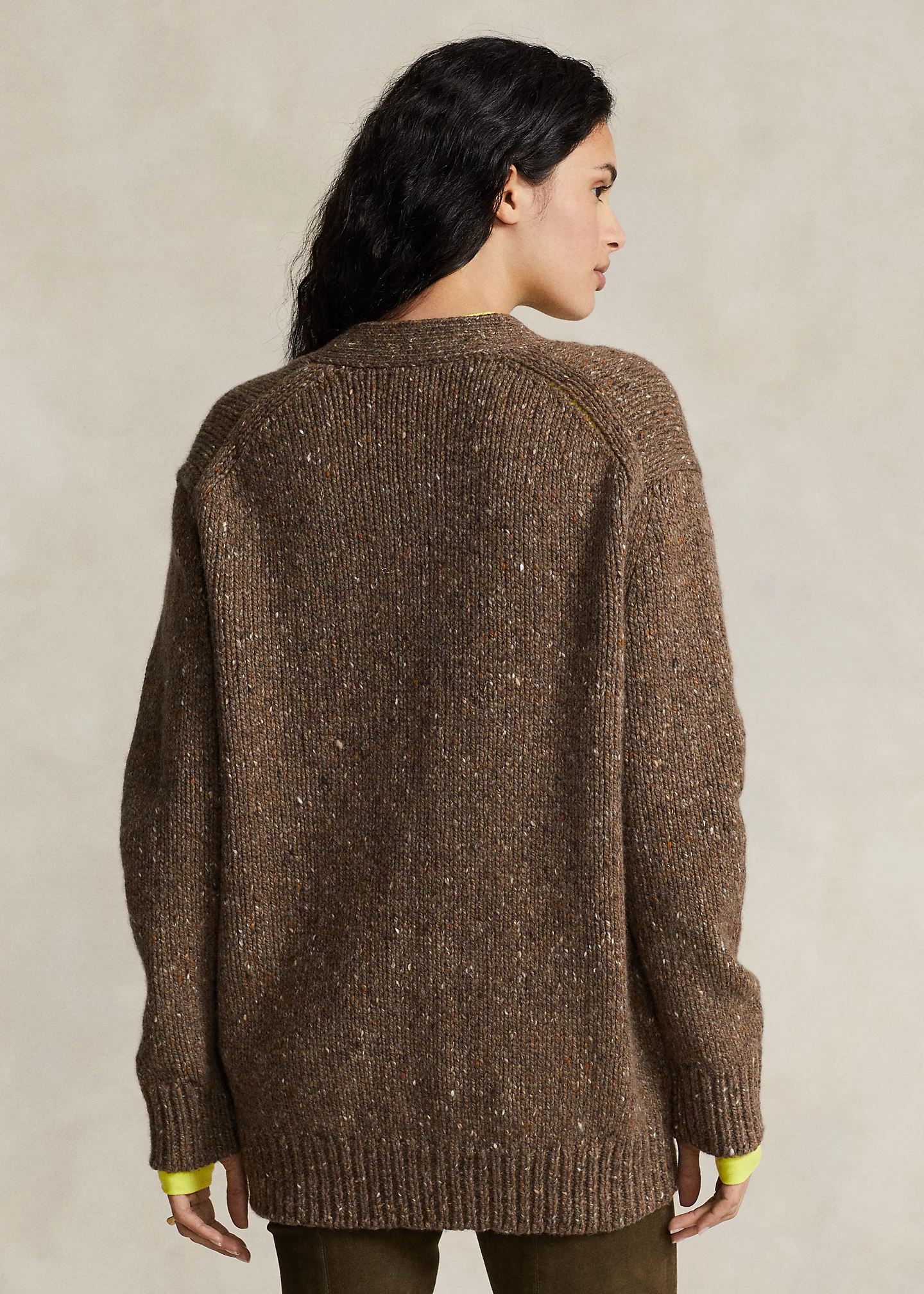 Donegal Wool V-Neck Cardigan