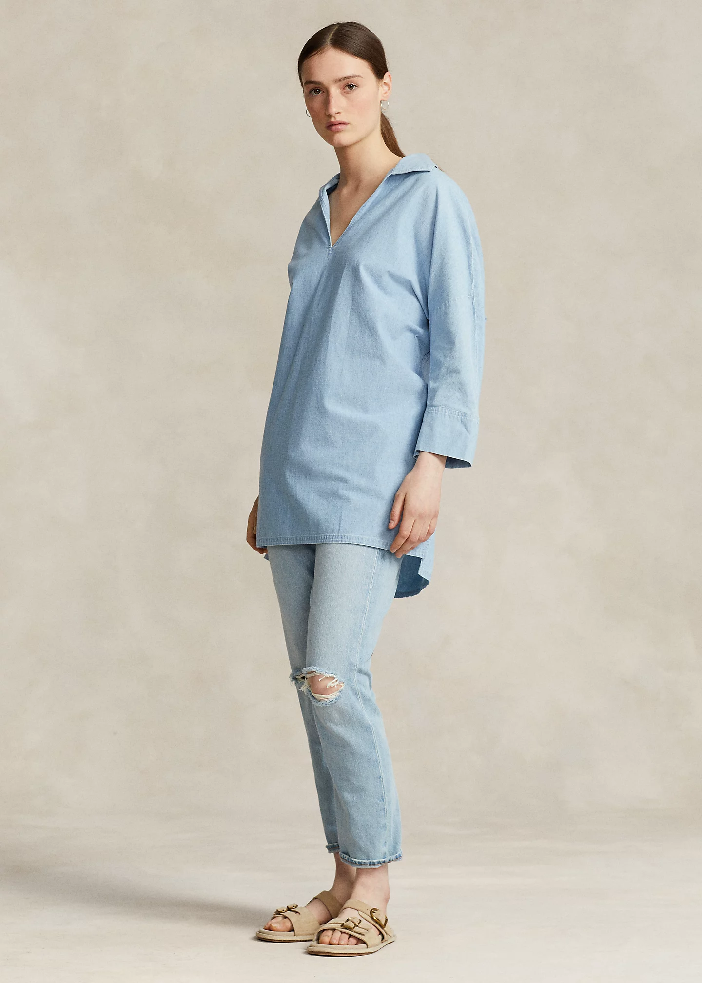 Oversize Denim Tunic
