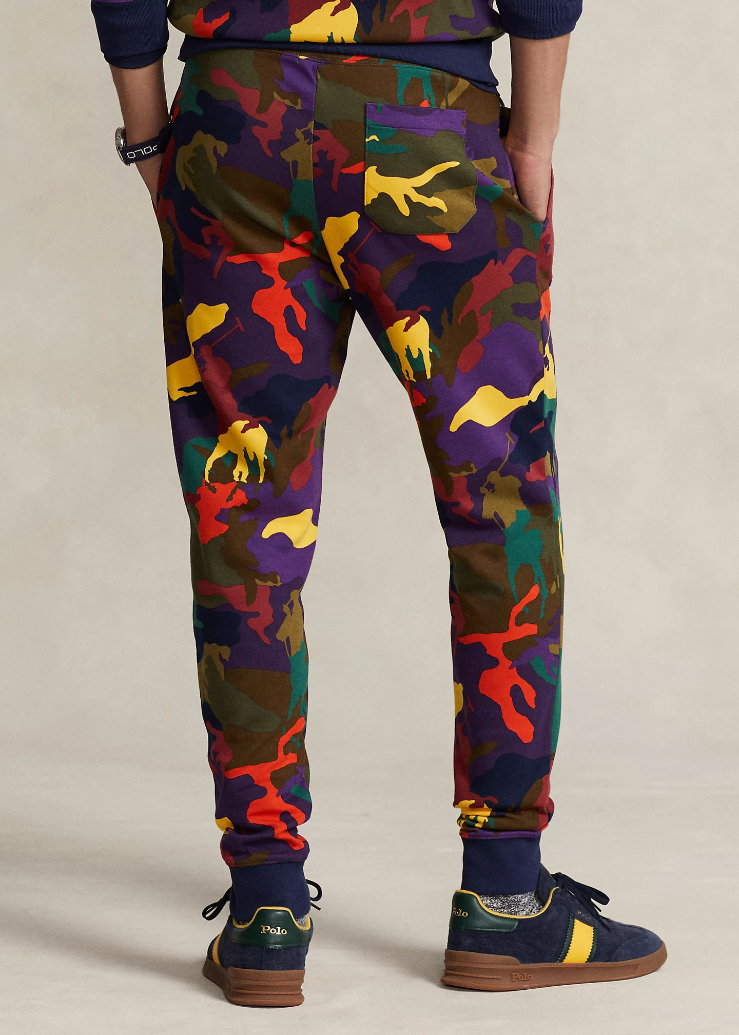 Polo Pony Camo Double-Knit Jogger Pant
