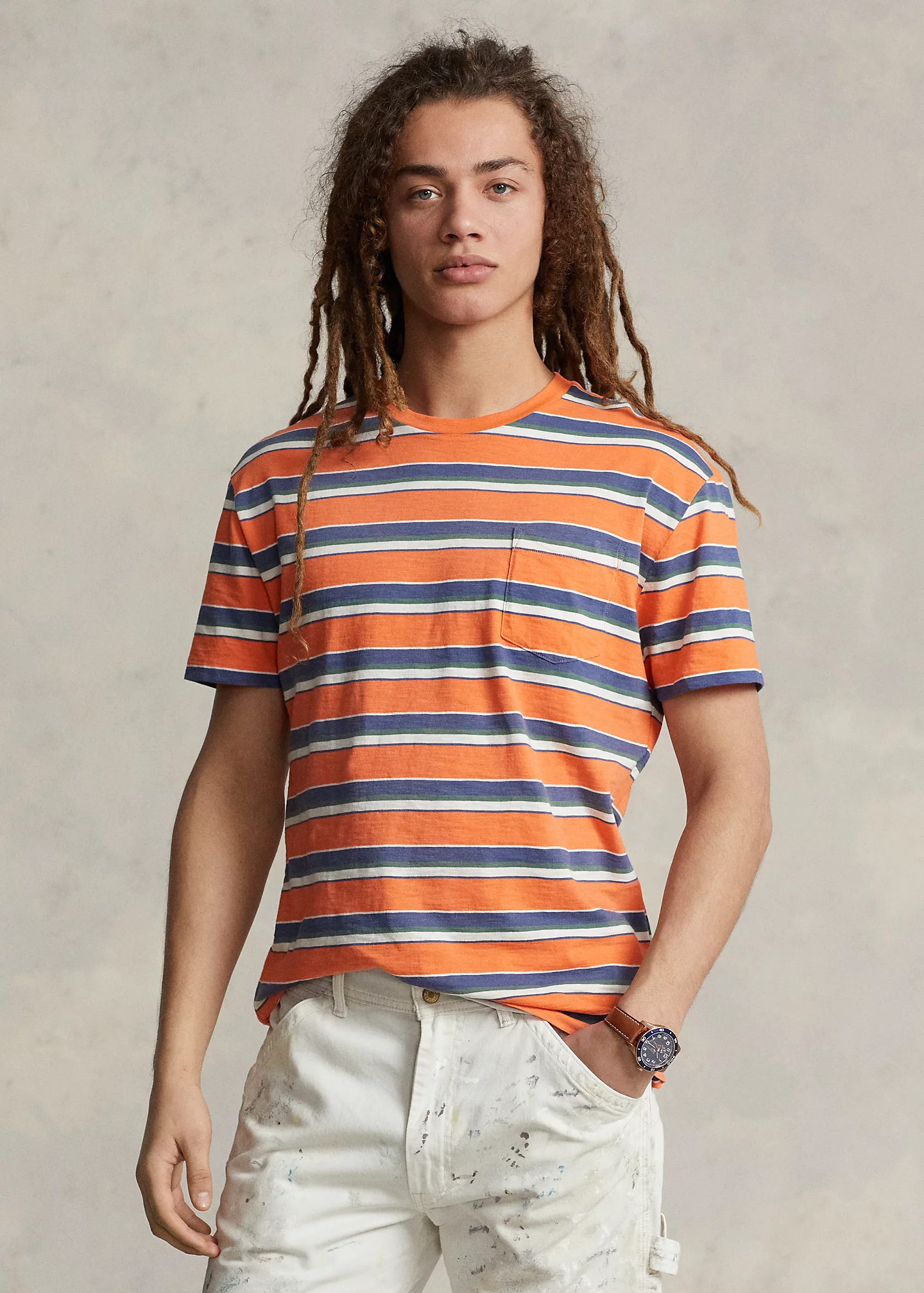 Classic Fit Striped Jersey T-Shirt