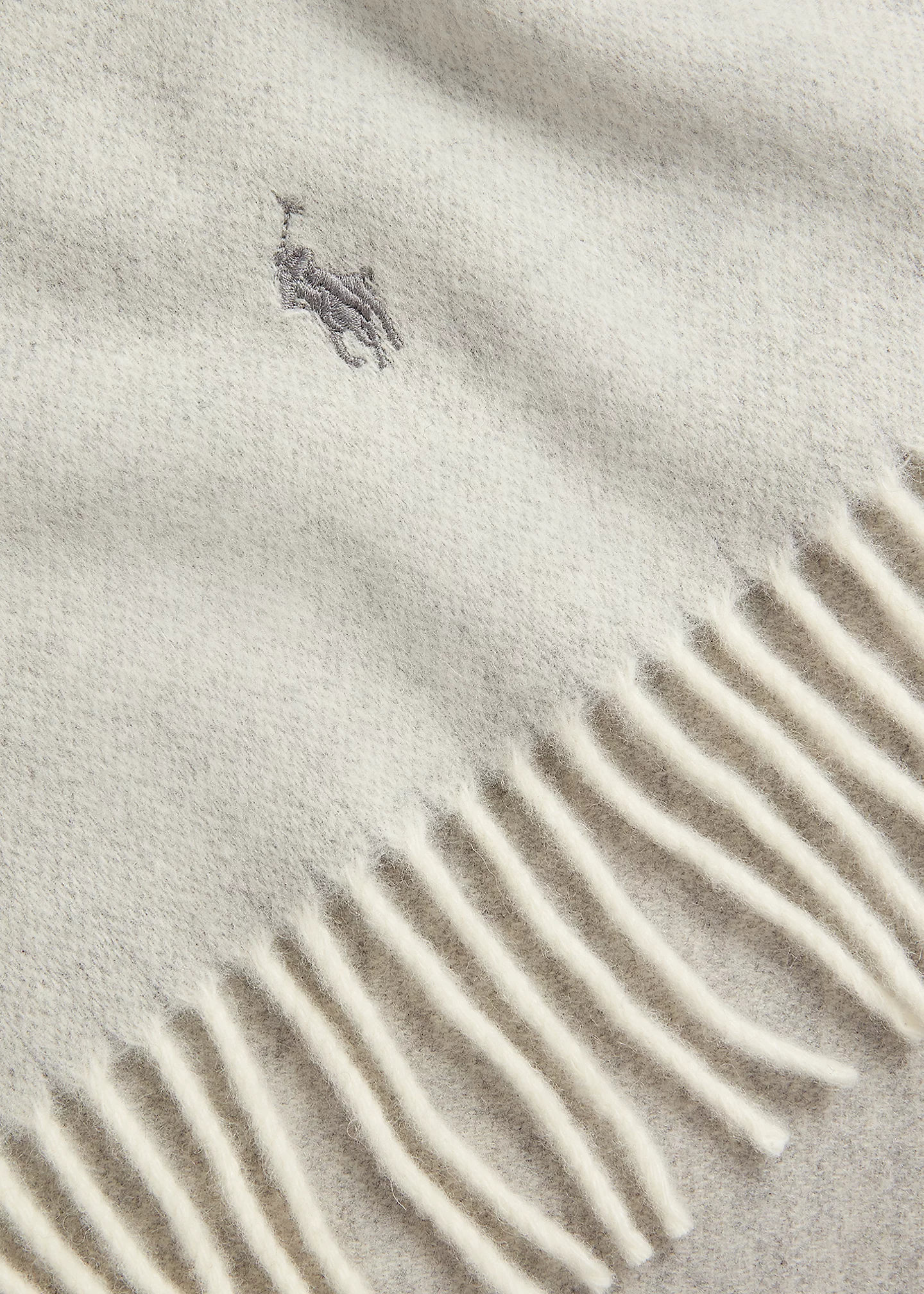 Fringe-Trim Wool-Cashmere Scarf