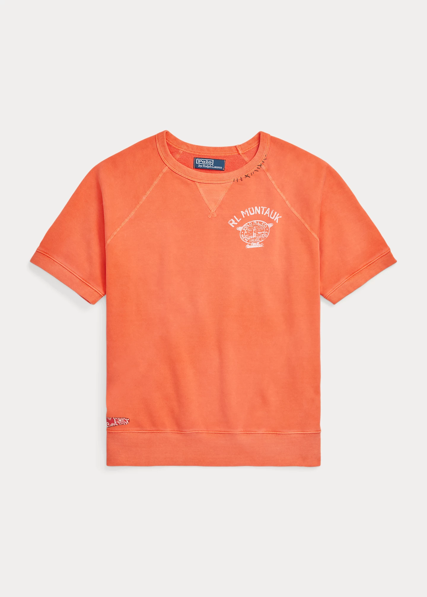 Graphic Fleece Short-Sleeve Sweatshirt