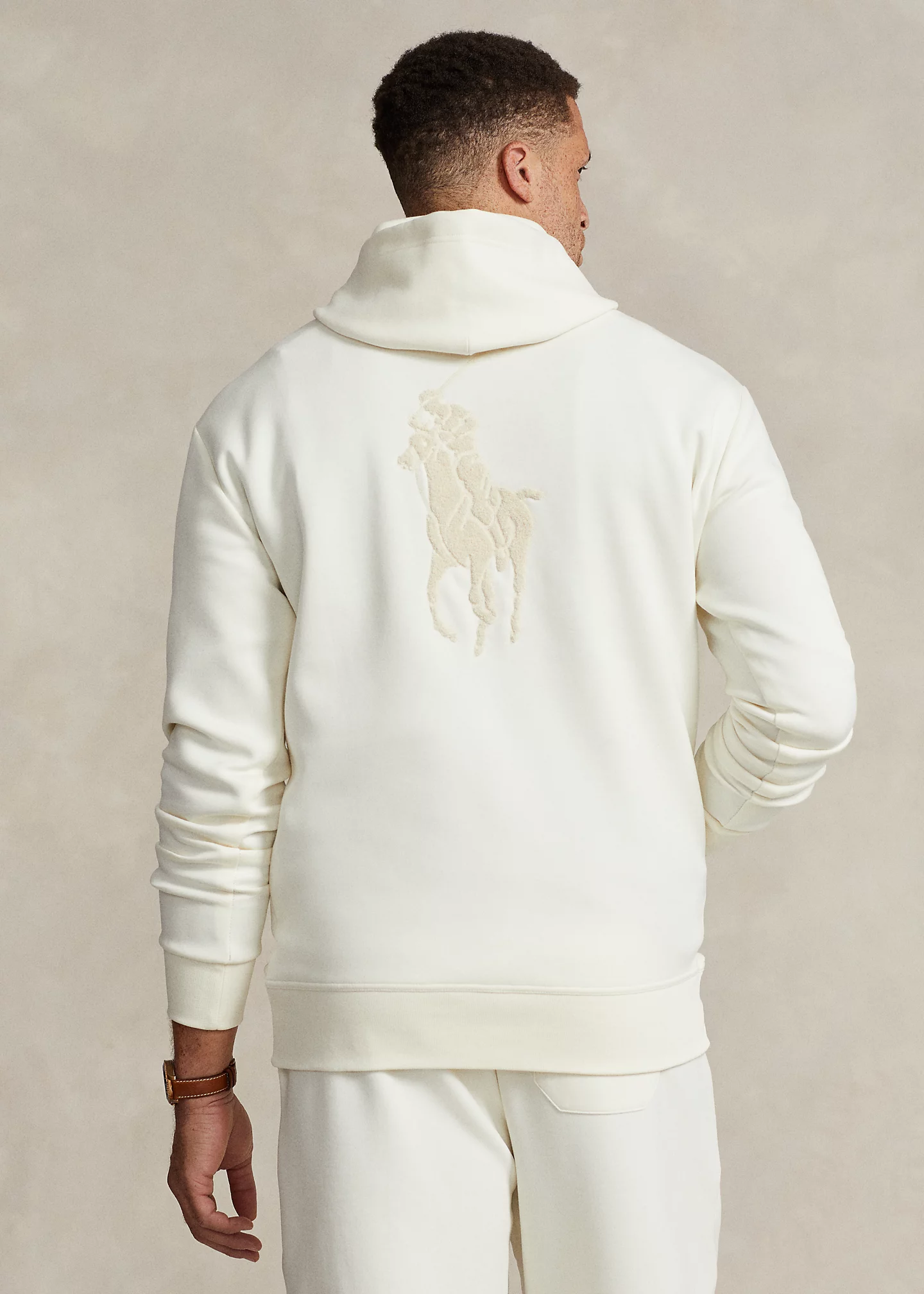 Logo Big Pony Double-Knit Hoodie