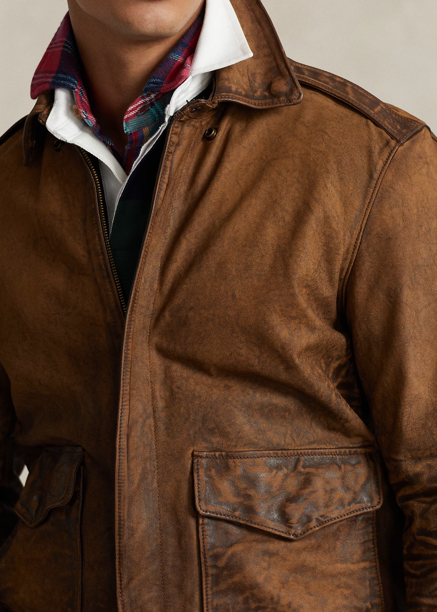 Leather Flight Jacket