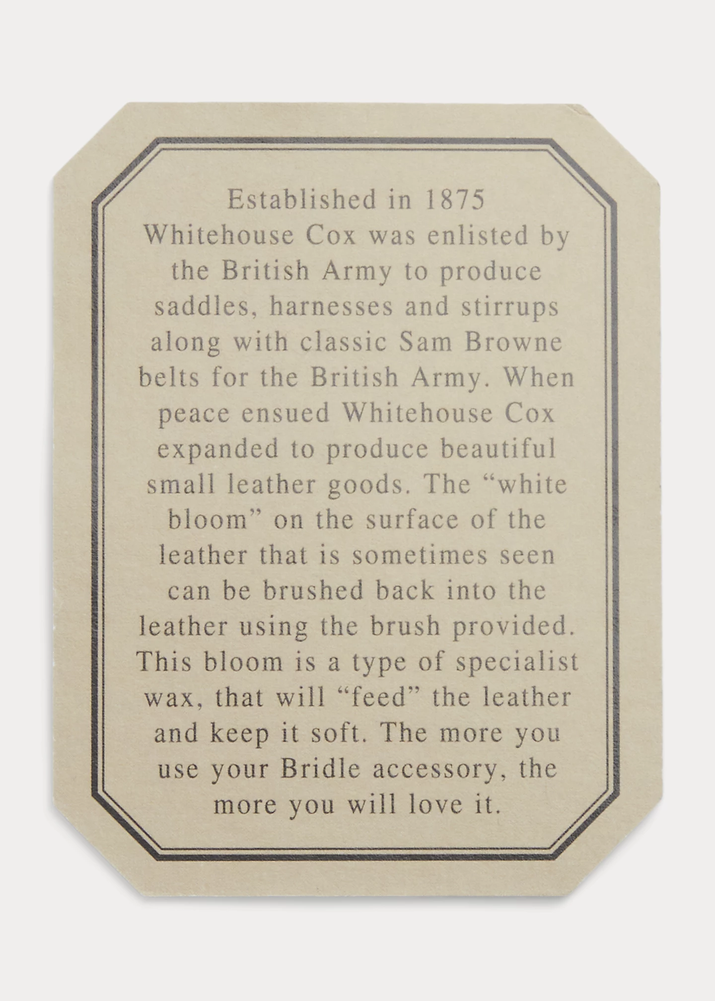 Bridle Leather Billfold Wallet