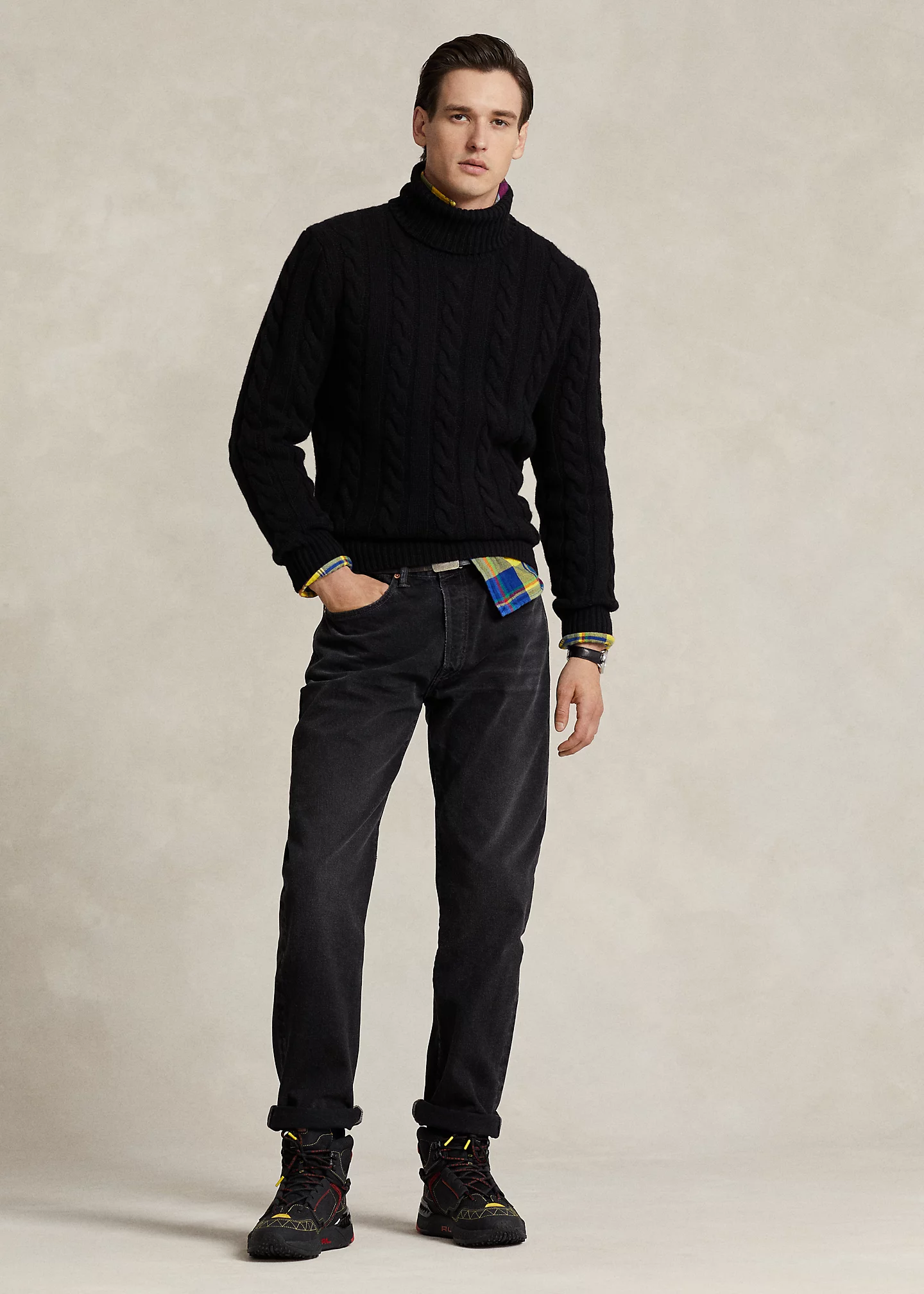 Cable-Knit Wool-Cashmere Sweater