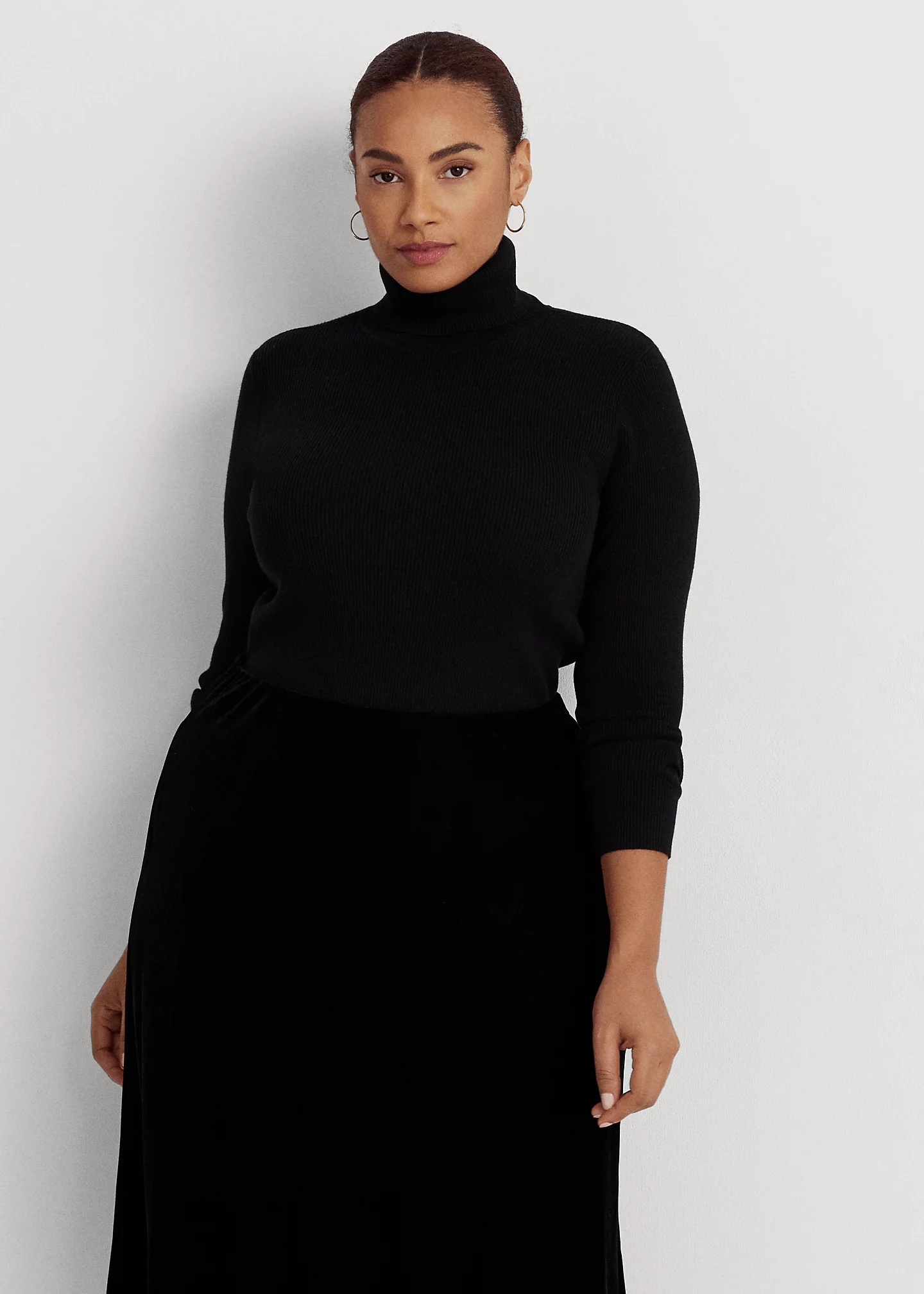 Ribbed Turtleneck Sweater
