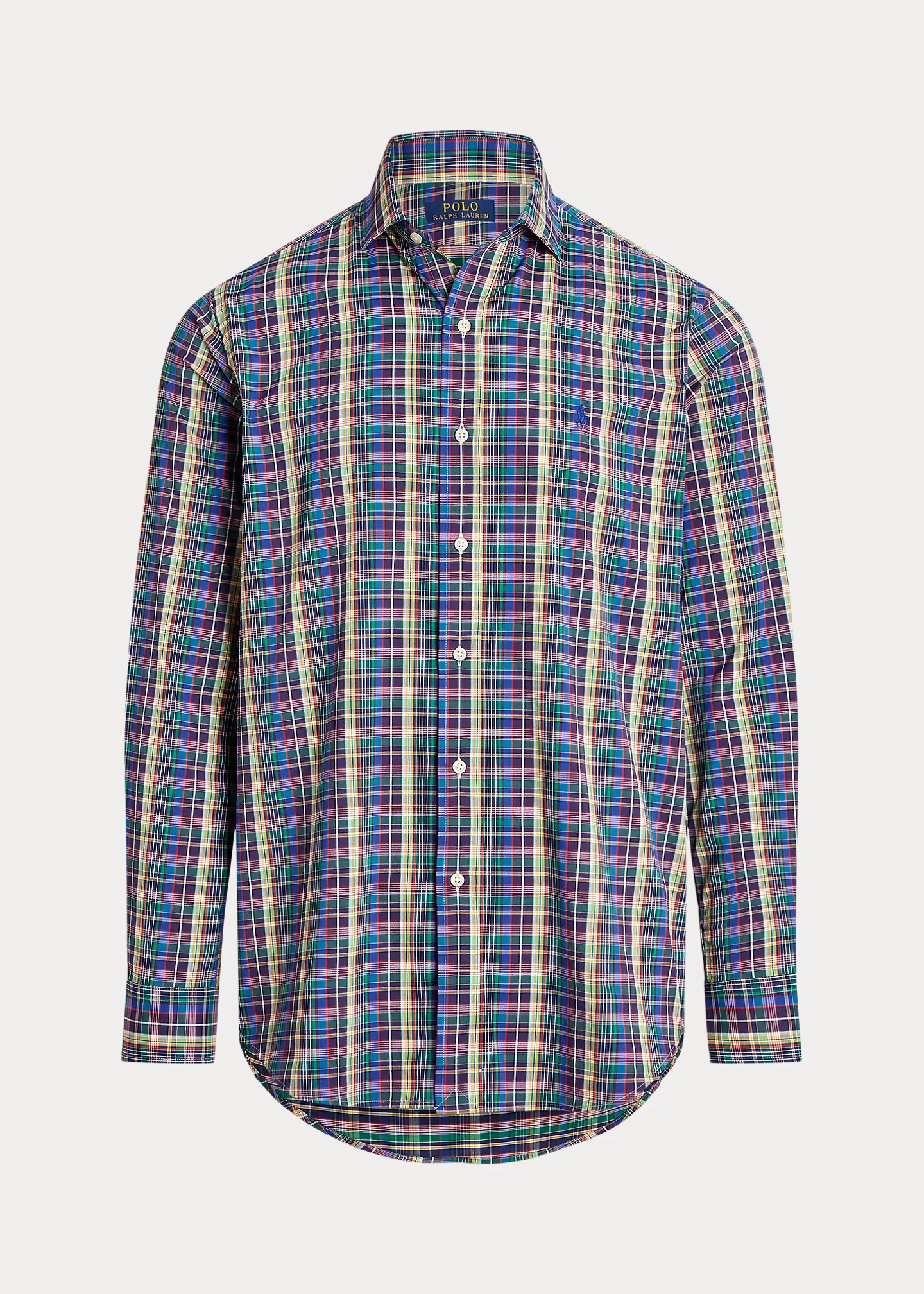 Classic Fit Plaid Stretch Twill Shirt