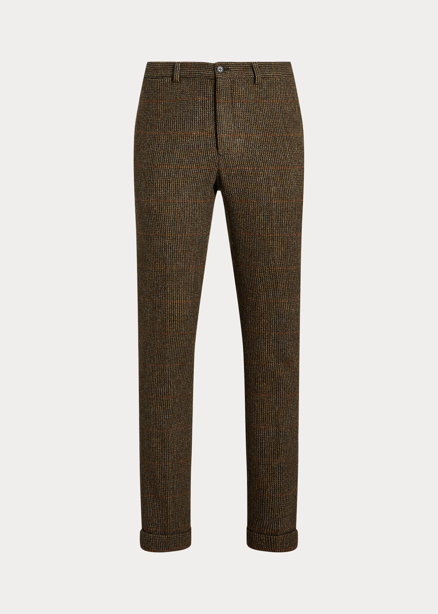 Plaid Shetland Wool Tweed Suit Trouser