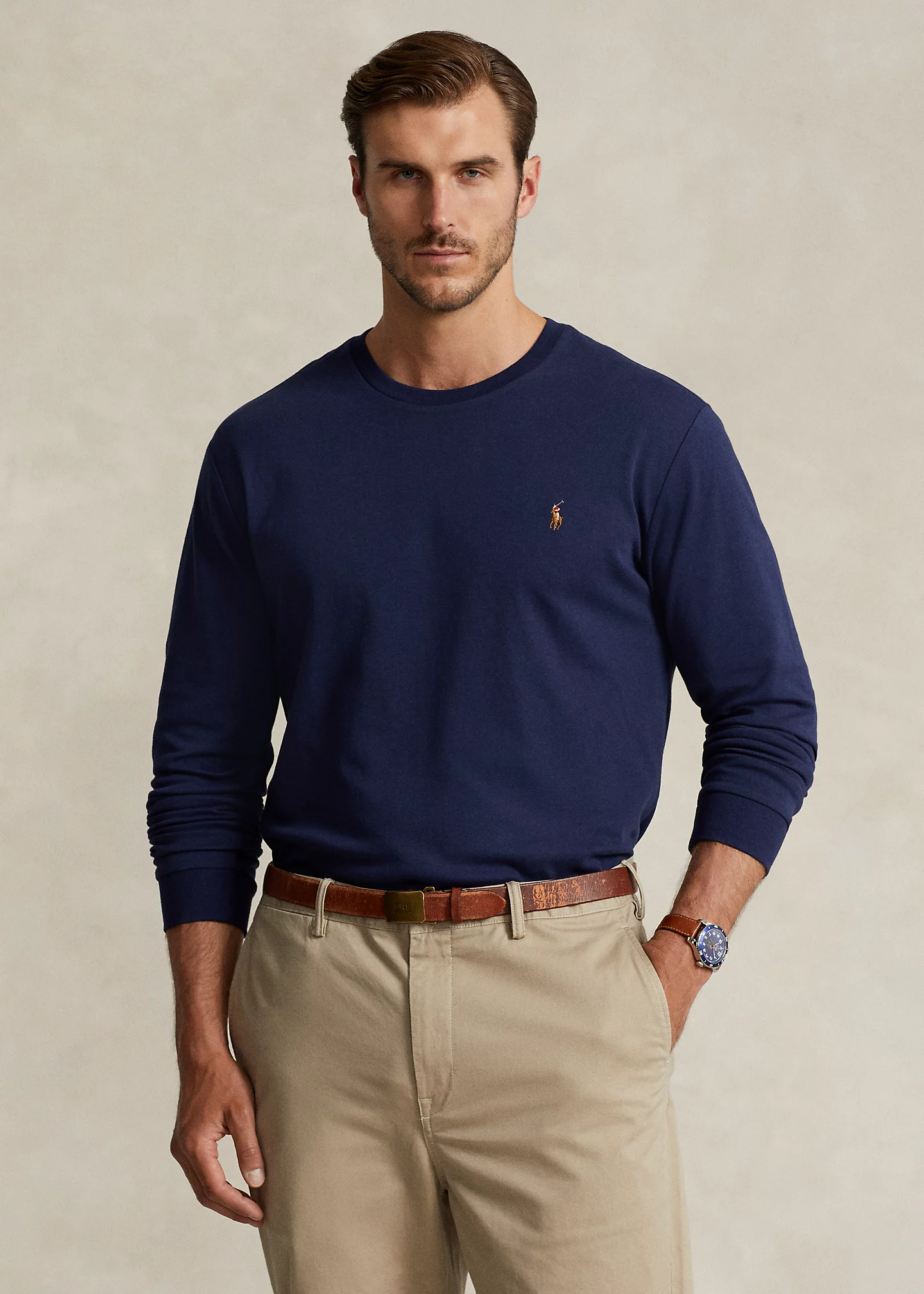 Soft Cotton Long-Sleeve T-Shirt