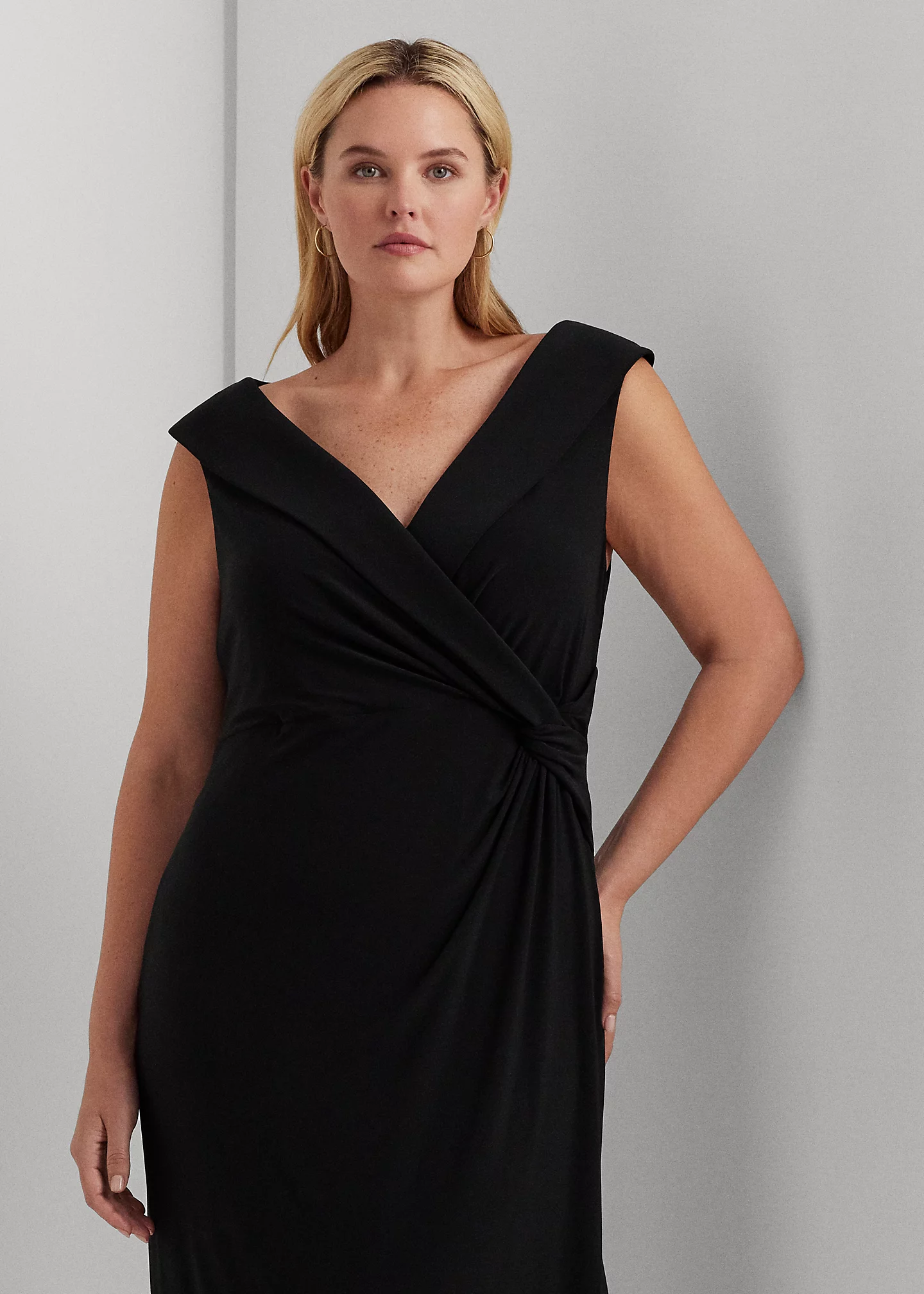 Jersey Off-the-Shoulder Gown
